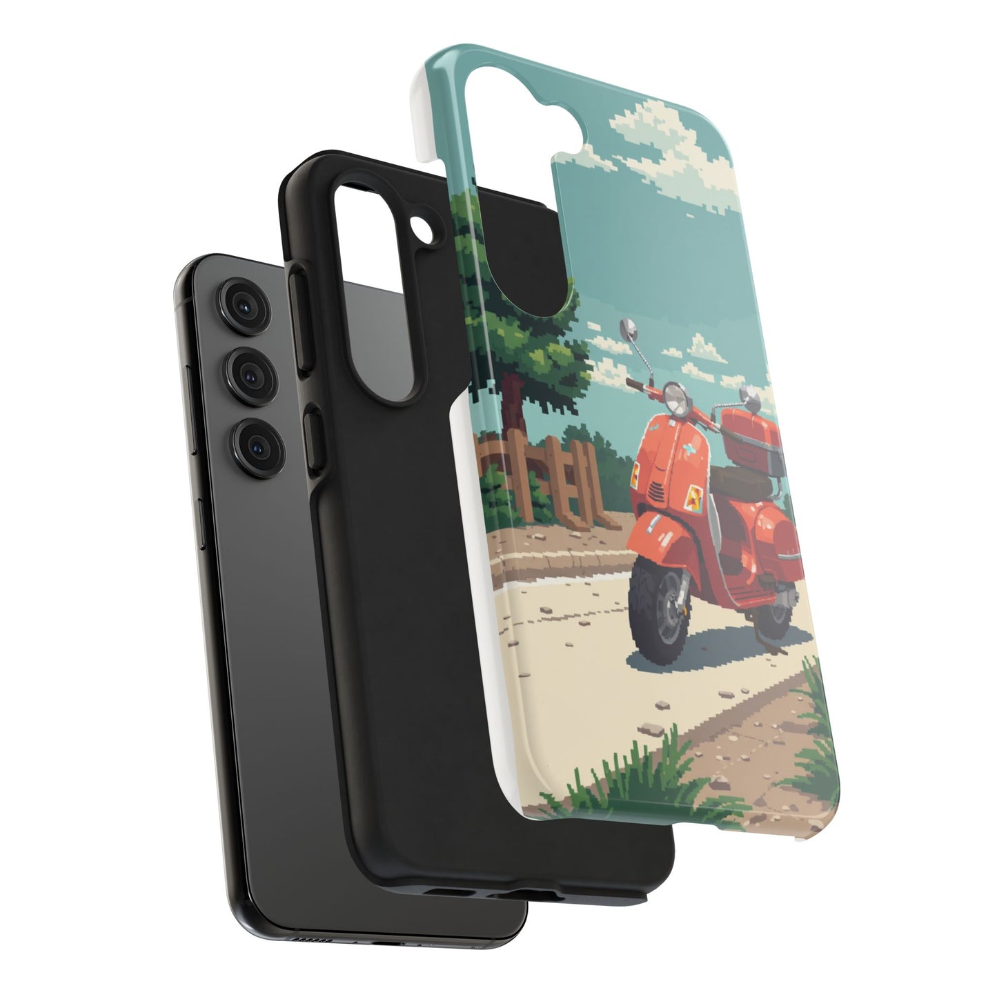 Retro Scooter Phone Case - Tough & Stylish Protection
