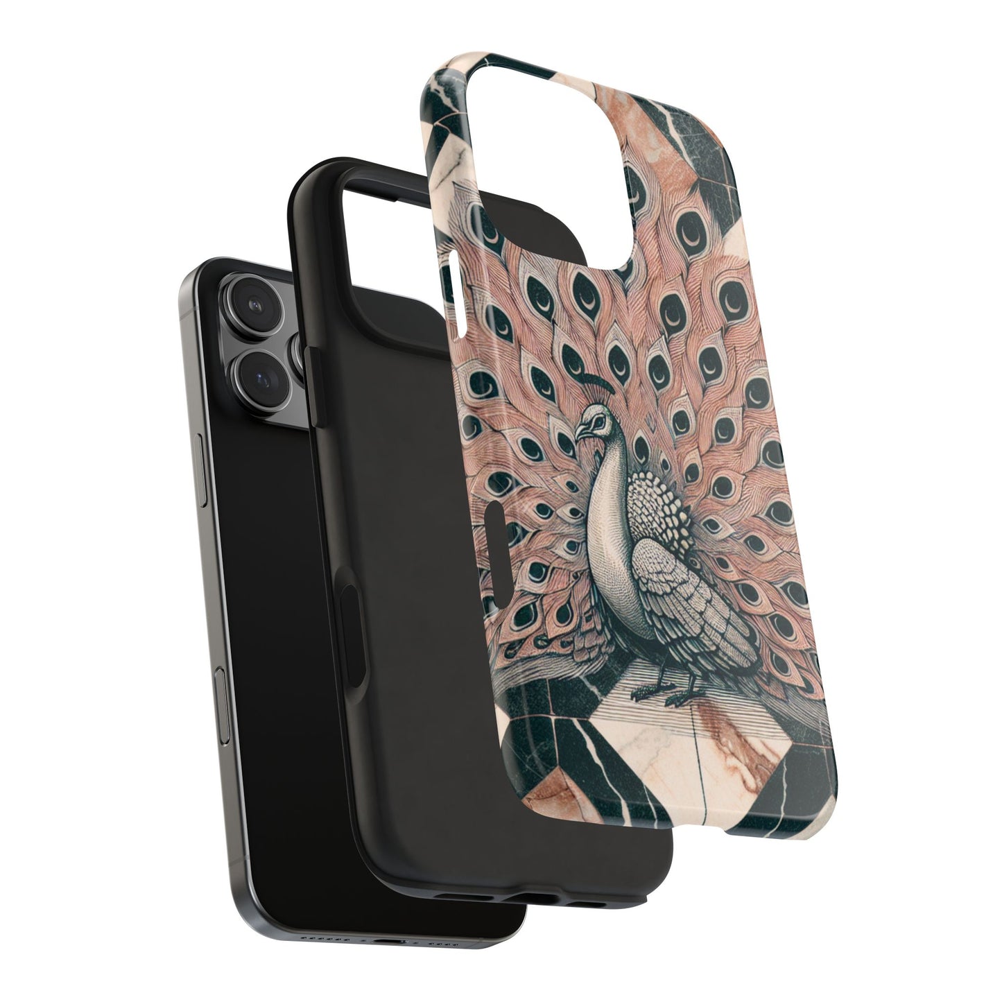 Peacock Tough Phone Case | Stylish & Durable Artwork - for iPhone