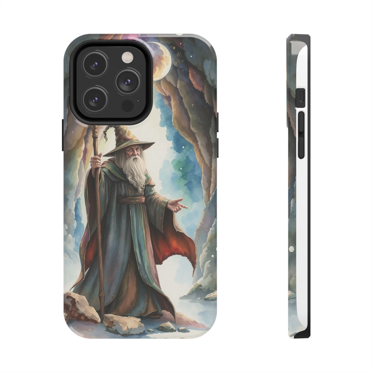 Magical Wizard Phone Case - Tough, Durable Phone Cover for Fantasy Lovers, Geek Gift, Unique Design, Celestial Phone Accessory