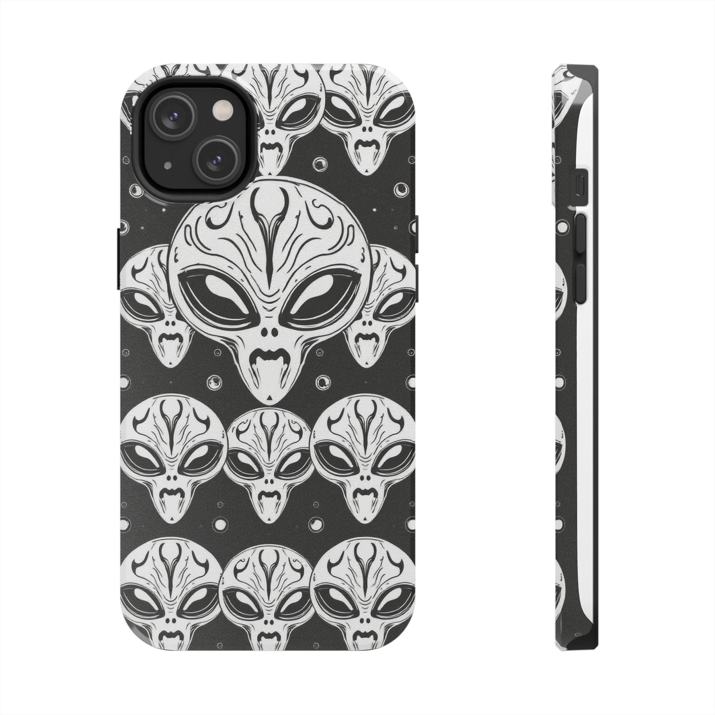 Alien Pattern Tough Phone Case - Durable Protection with Out-of-This-World Design
