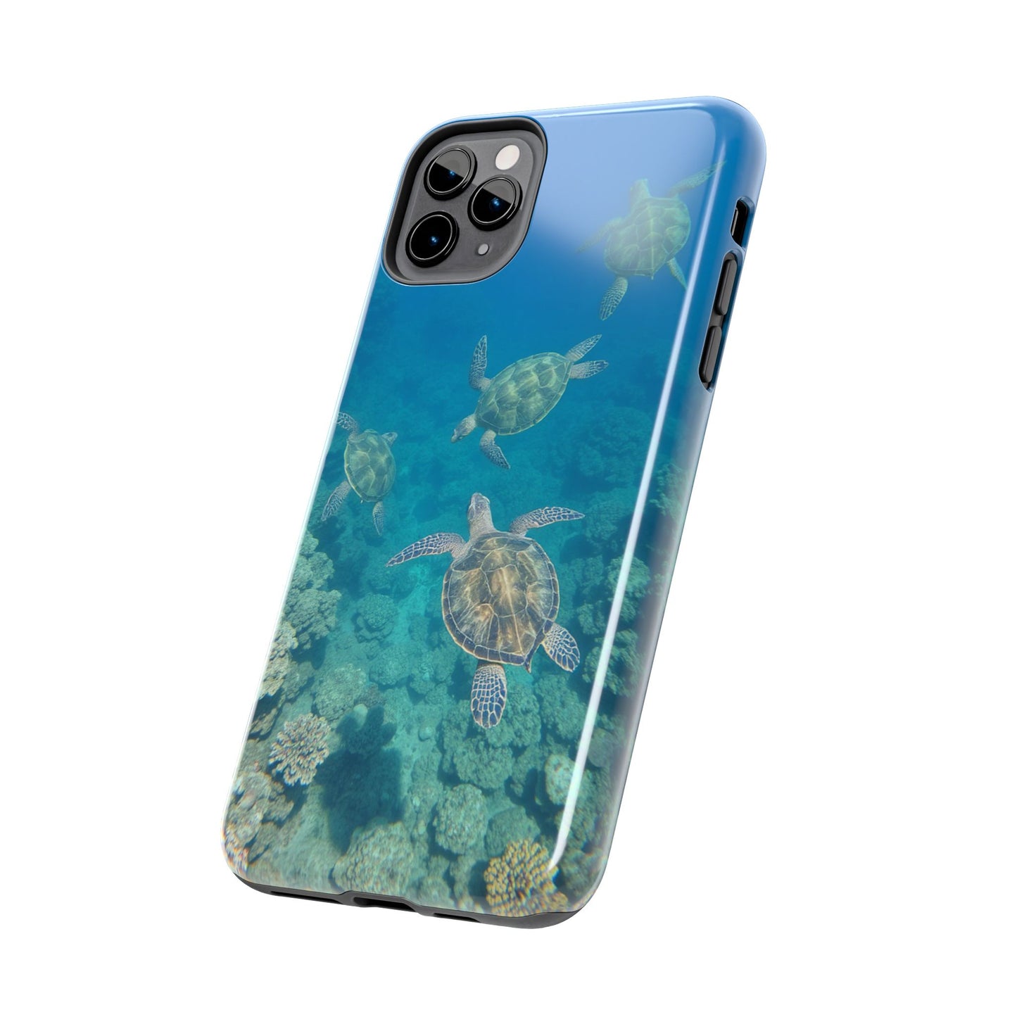 Ocean Turtle Tough Phone Cases - Durable Protection with Marine Art
