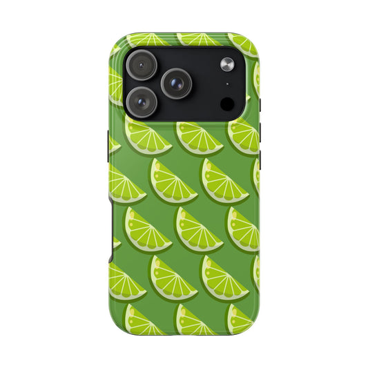 Lime Slice Tough Phone Case - Green Party - for iPhone