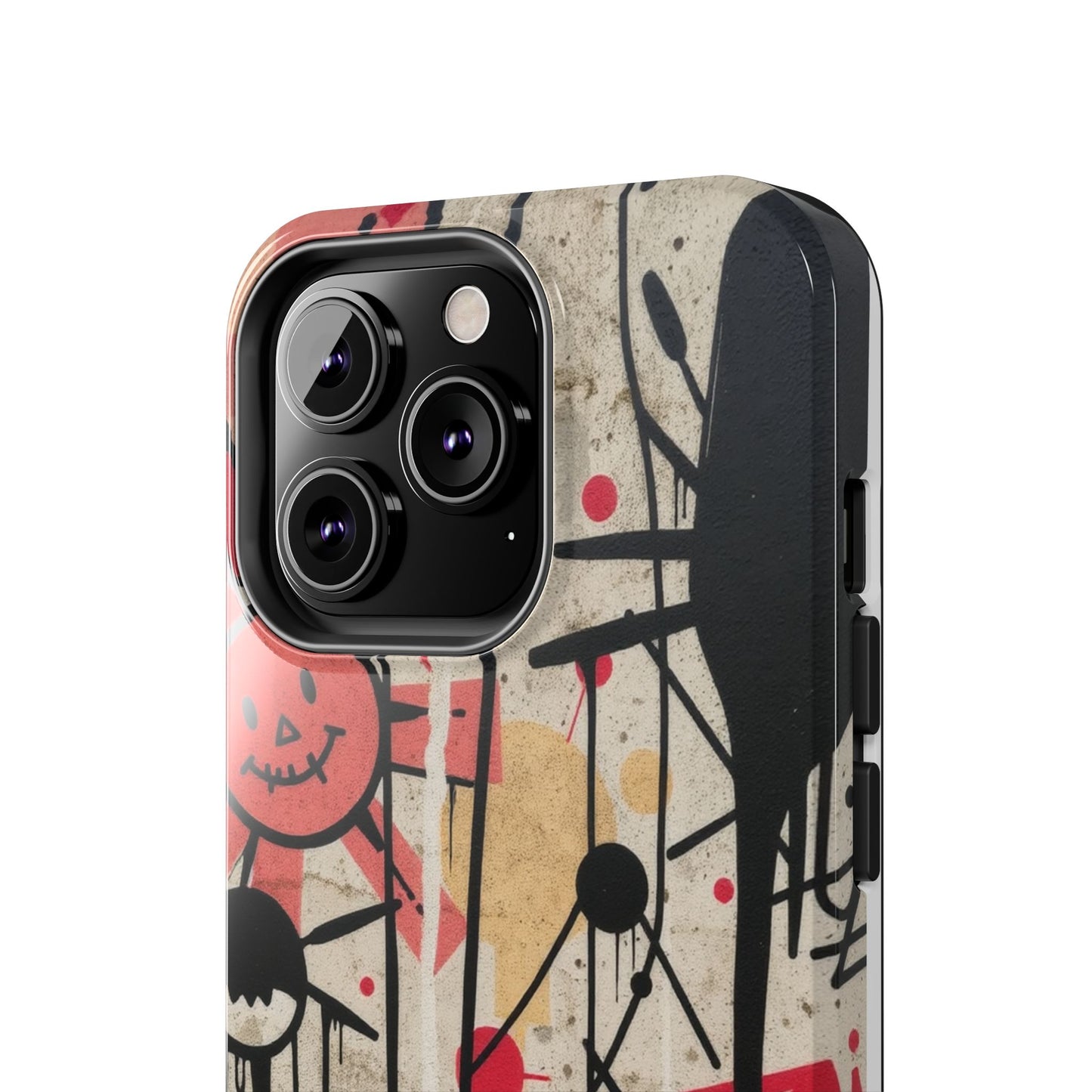 Artistic Tough Phone Case - Abstract Fun Grafitti Design for Protective Style - for iPhone
