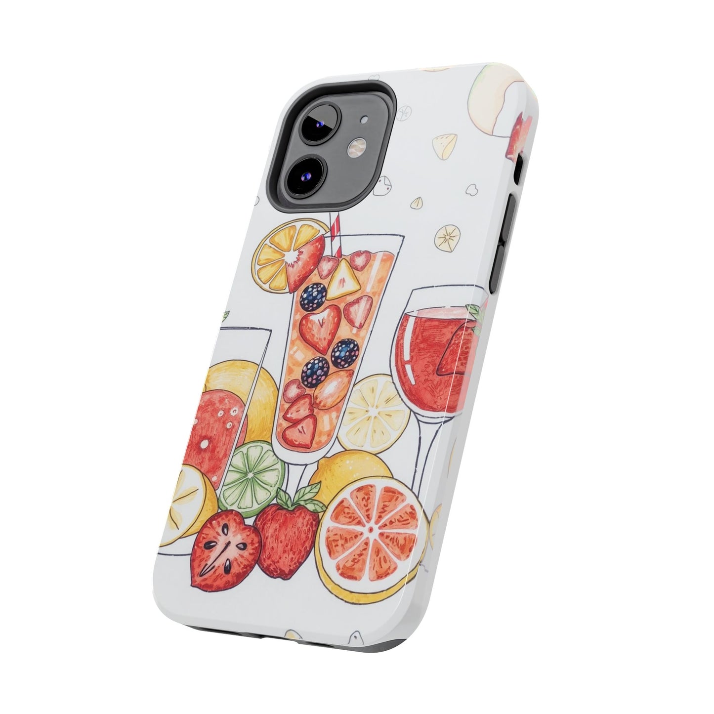 Colorful Fruit Cocktail Tough Phone Case - Perfect for Summer Vibes