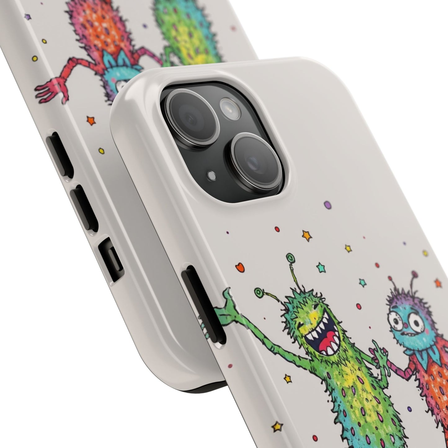 Colorful Monster Tough Phone Case - Fun and Playful Design