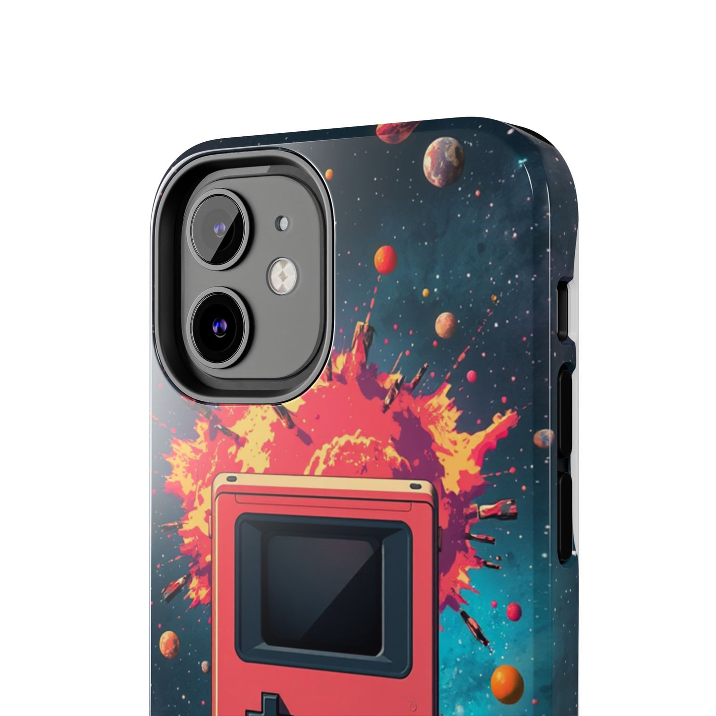 Retro Gaming Tough Phone Case - Space Adventure Design