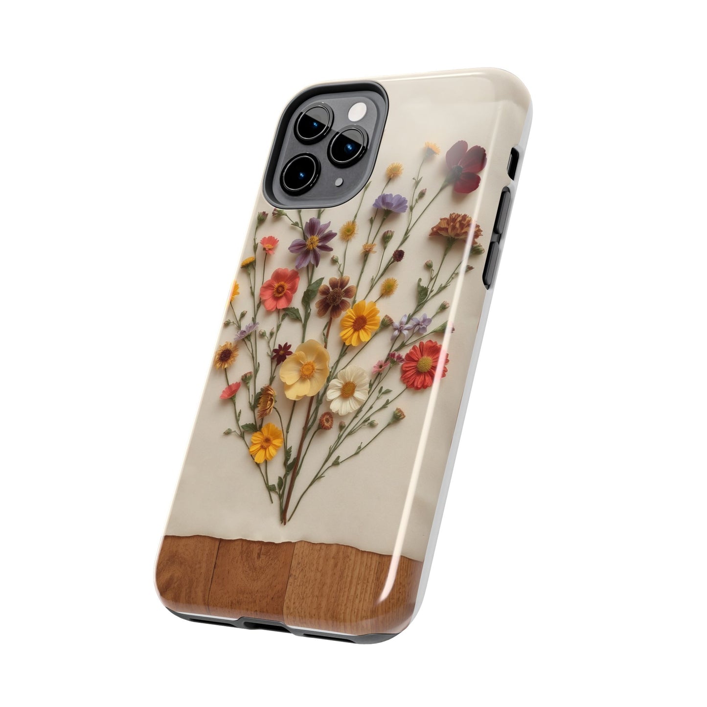 Floral Tough Phone Case - Durable Protection with Nature-Inspired Design