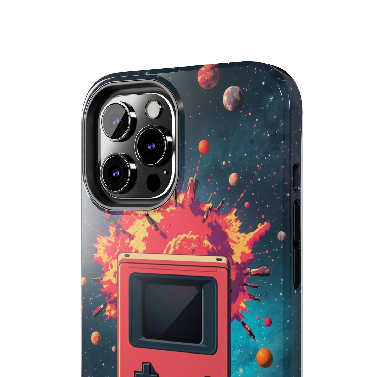 Retro Gaming Tough Phone Case - Space Adventure Design