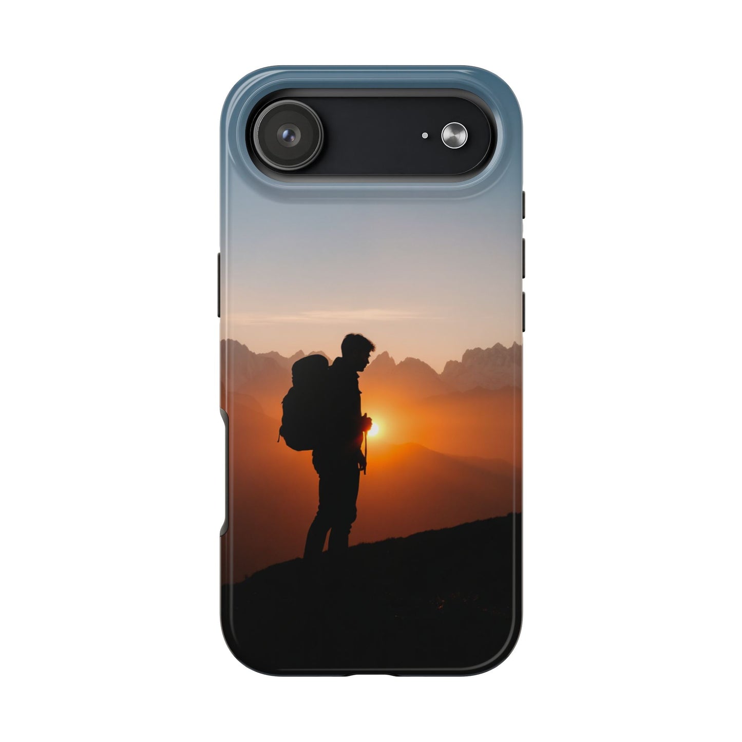 Explorer Adventure Sunset Mountain iPhone Case