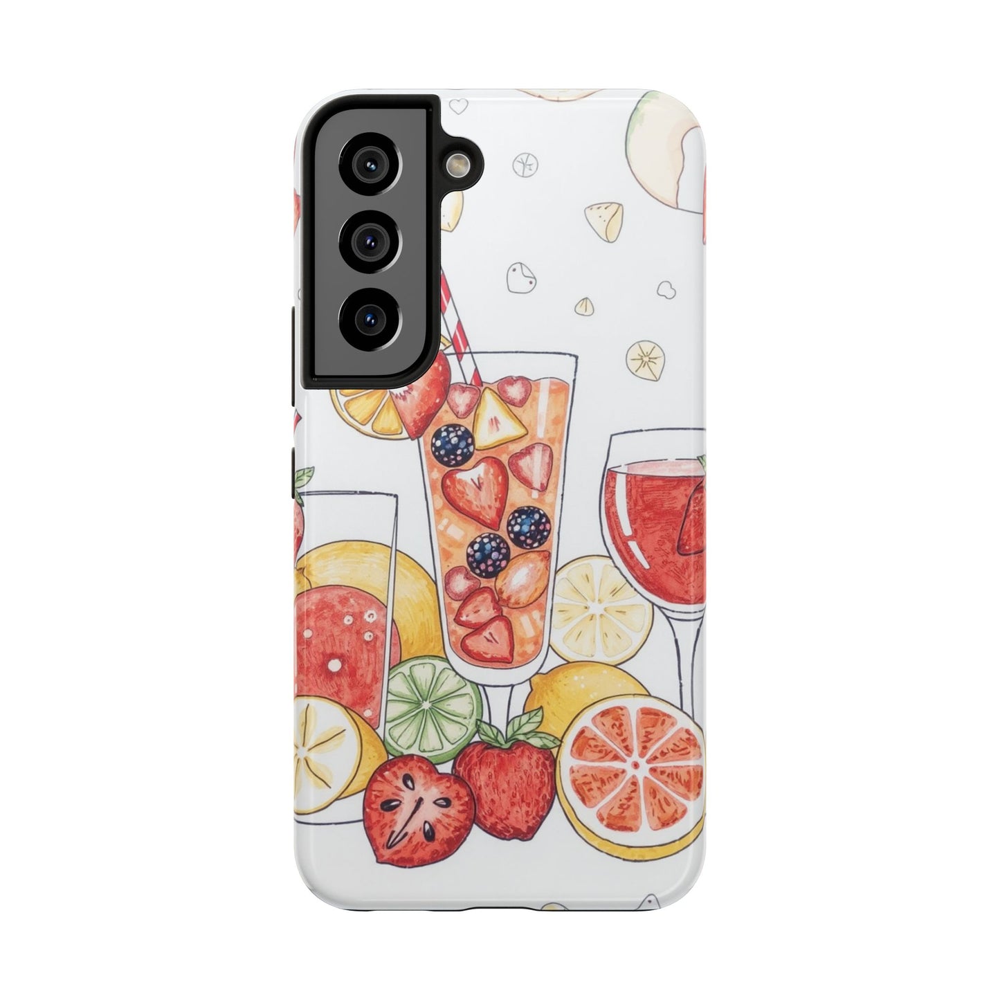 Colorful Fruit Cocktail Tough Phone Case - Perfect for Summer Vibes