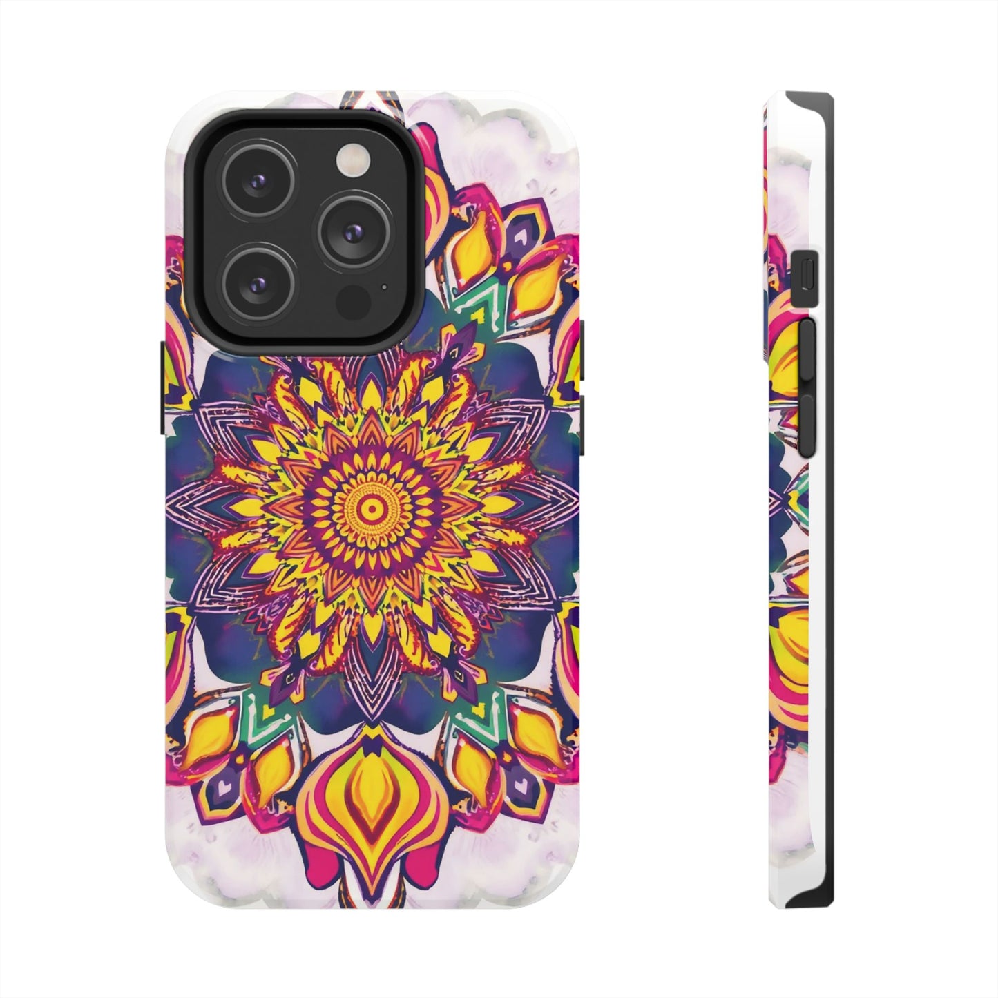 Vibrant Mandala Tough Phone Case - Boho Style Protection - for iPhone