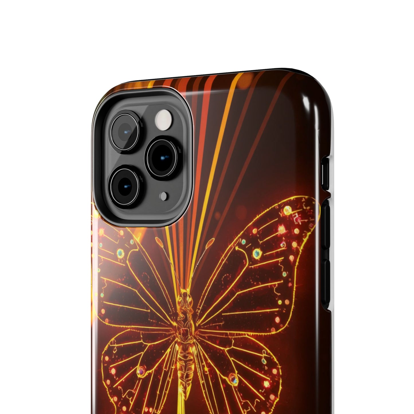 Elegant Butterfly Tough Phone Case - Stylish Protection for Nature Lovers