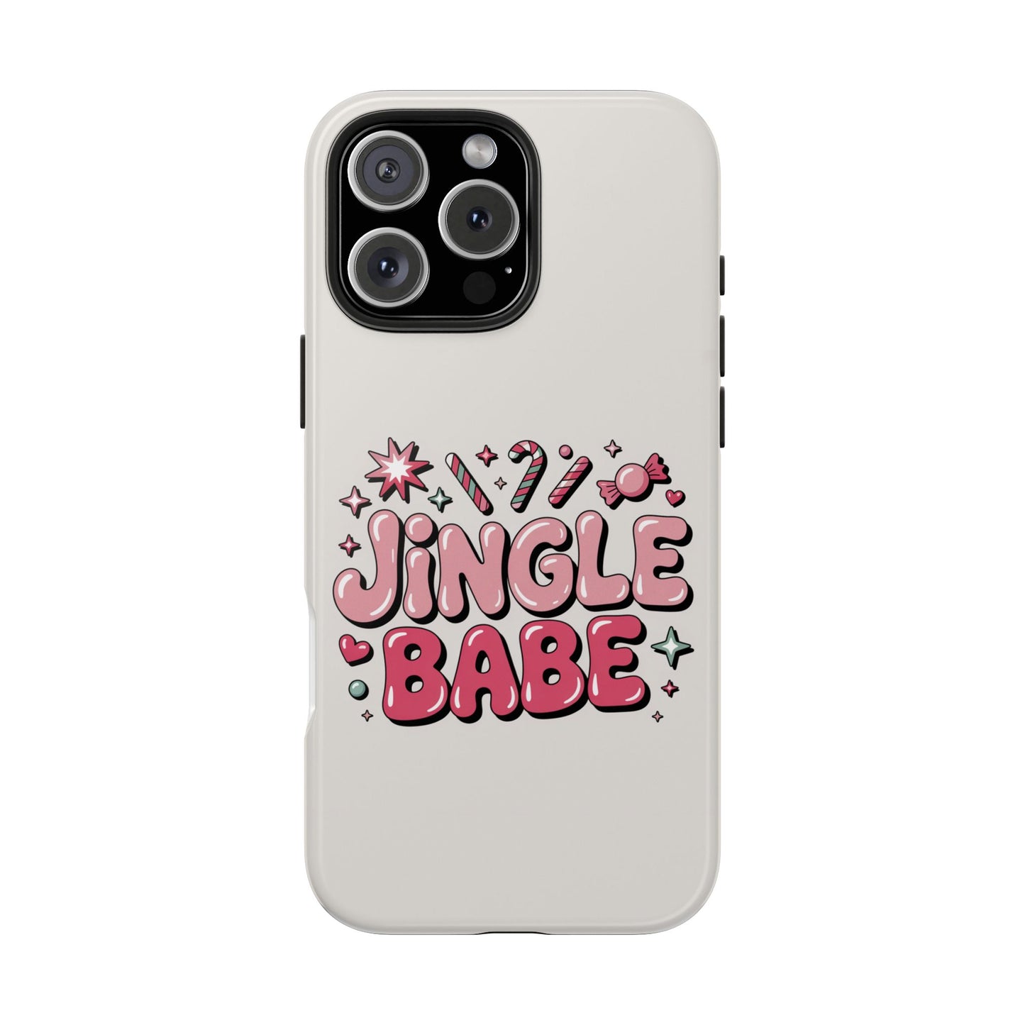 Jingle Babe Tough Phone Case - Festive Holiday Protection for Your iPhone