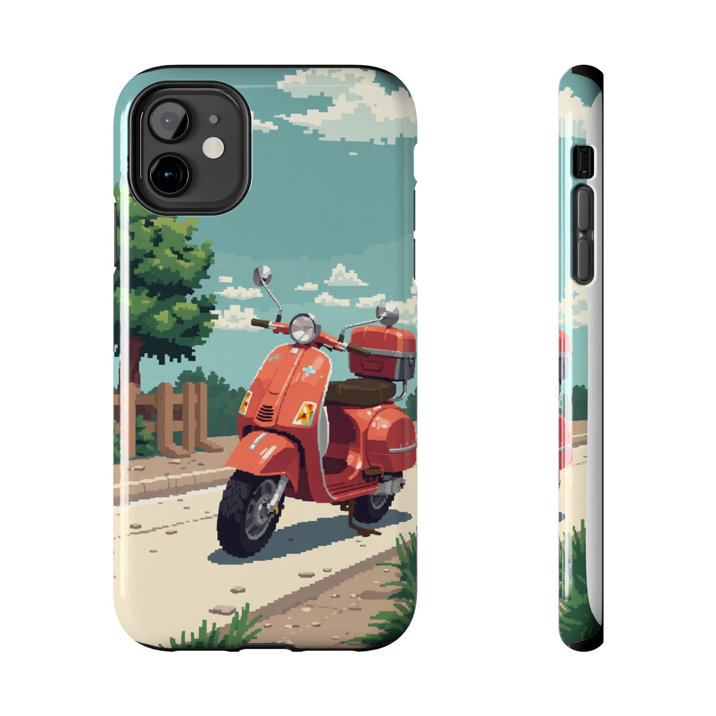 Retro Scooter Phone Case - Tough & Stylish Protection