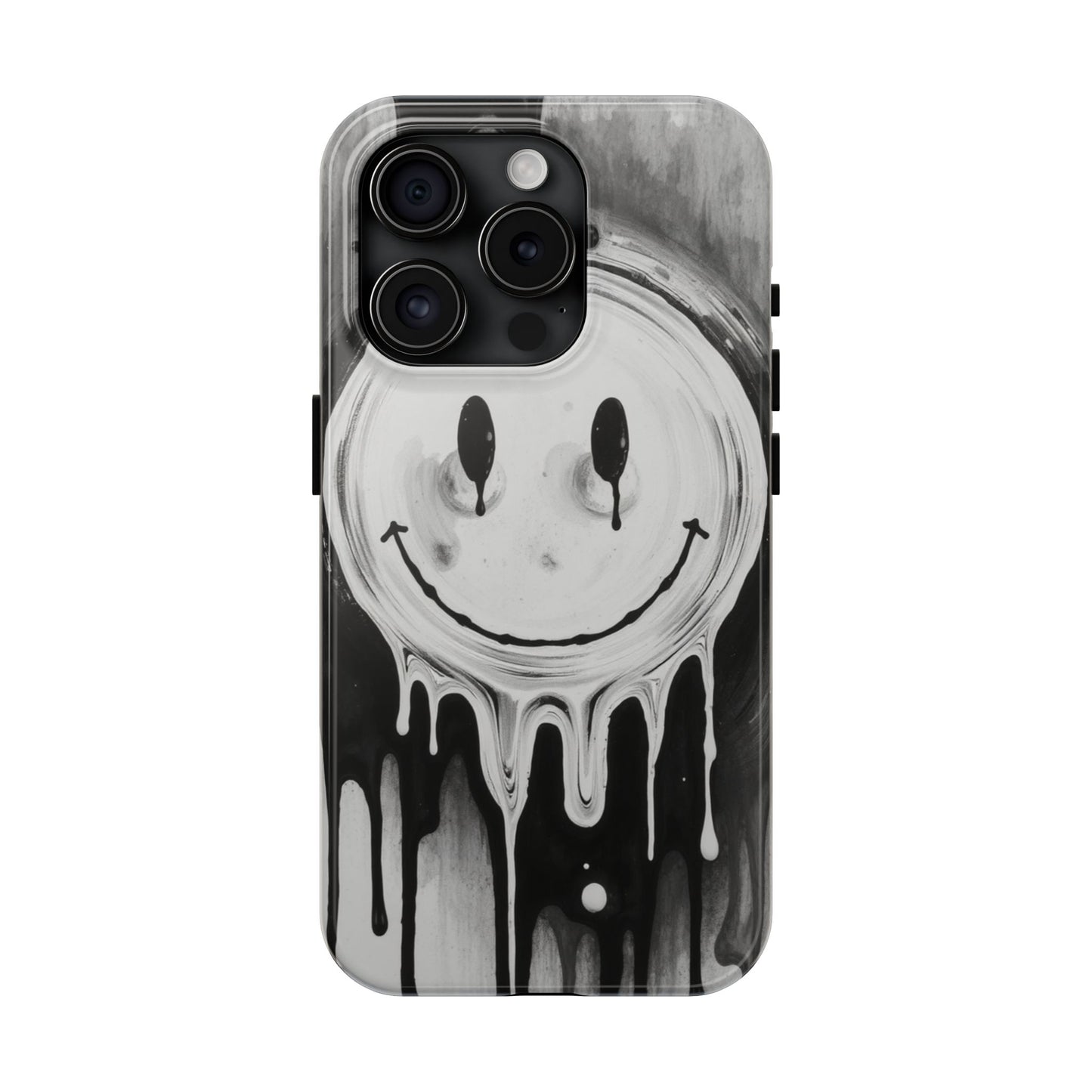 Dripping Smiley Tough Phone Case - Stylish & Durable Protection