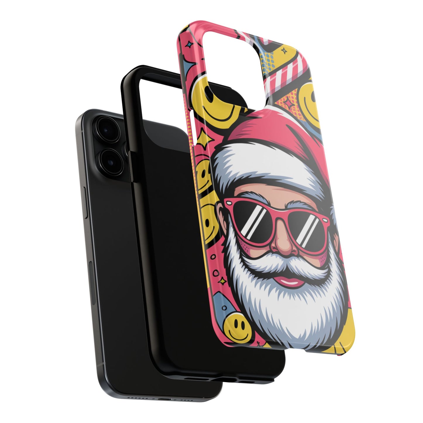 Pop Art Santa Sunglasses Tough Phone Case for Holiday Vibes