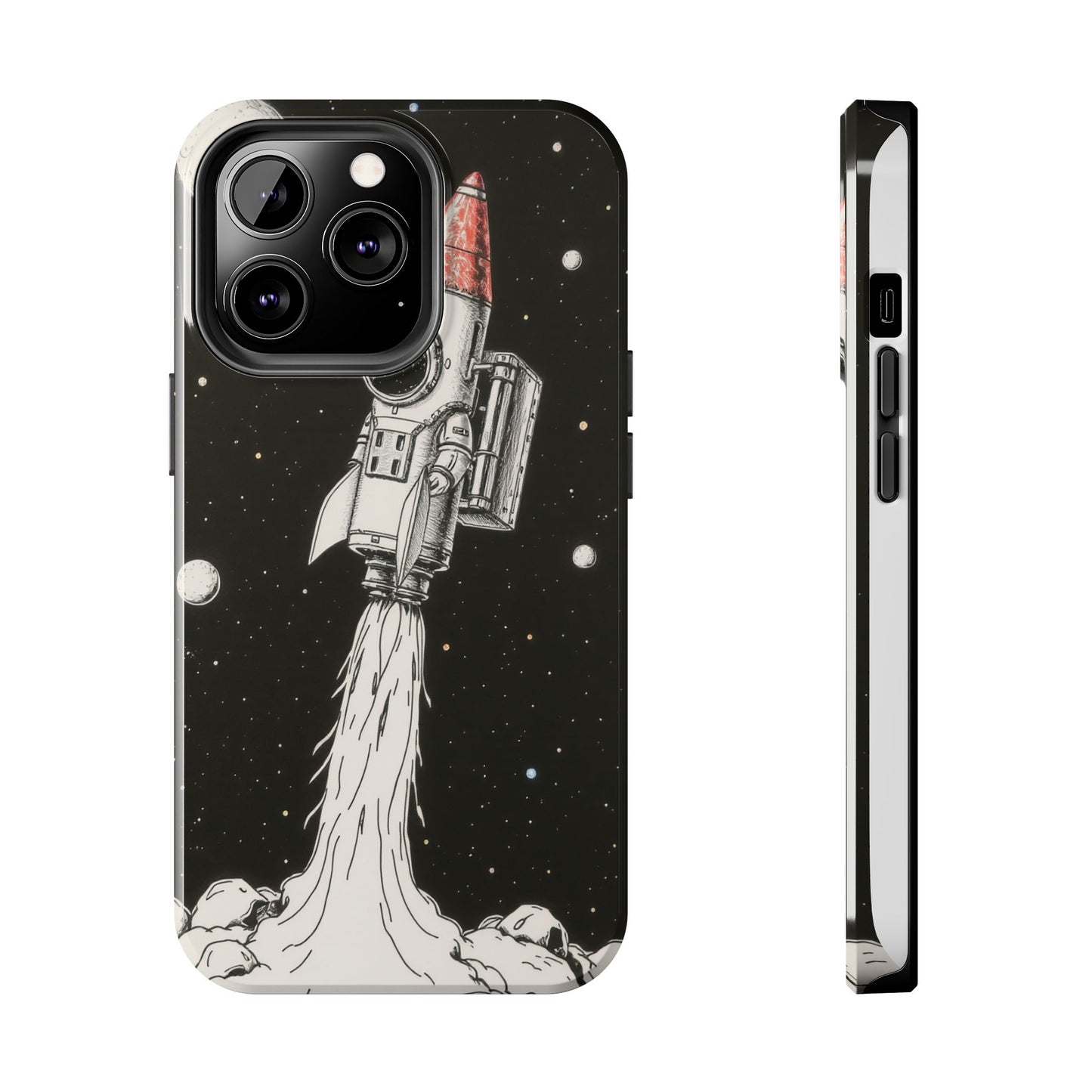 Cool Tough Phone Case for iPhone - Astro-Rocket Bond