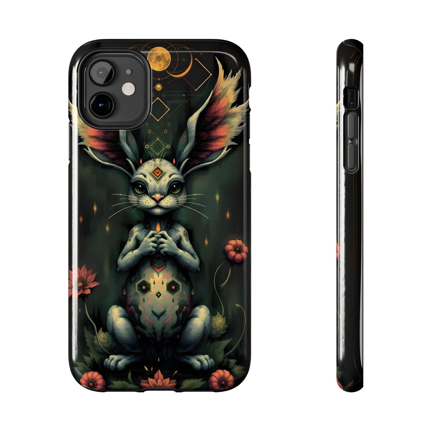 Artistic Rabbit Phone Cases - Unique and Durable Design of Mystical Bunny - for iPhone