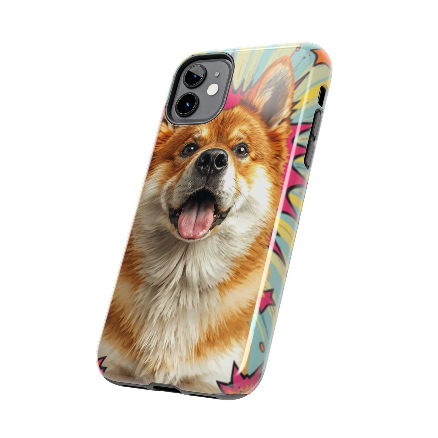 Playful Dog Tough Phone Case - Durable & Stylish Pet Lover Gift