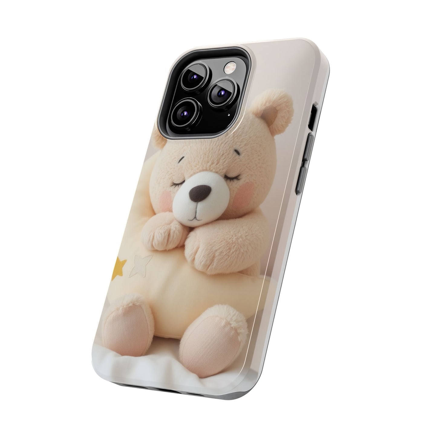 Cute Bear Tough Phone Case - Adorable Baby Animal Design for Kids & Adults