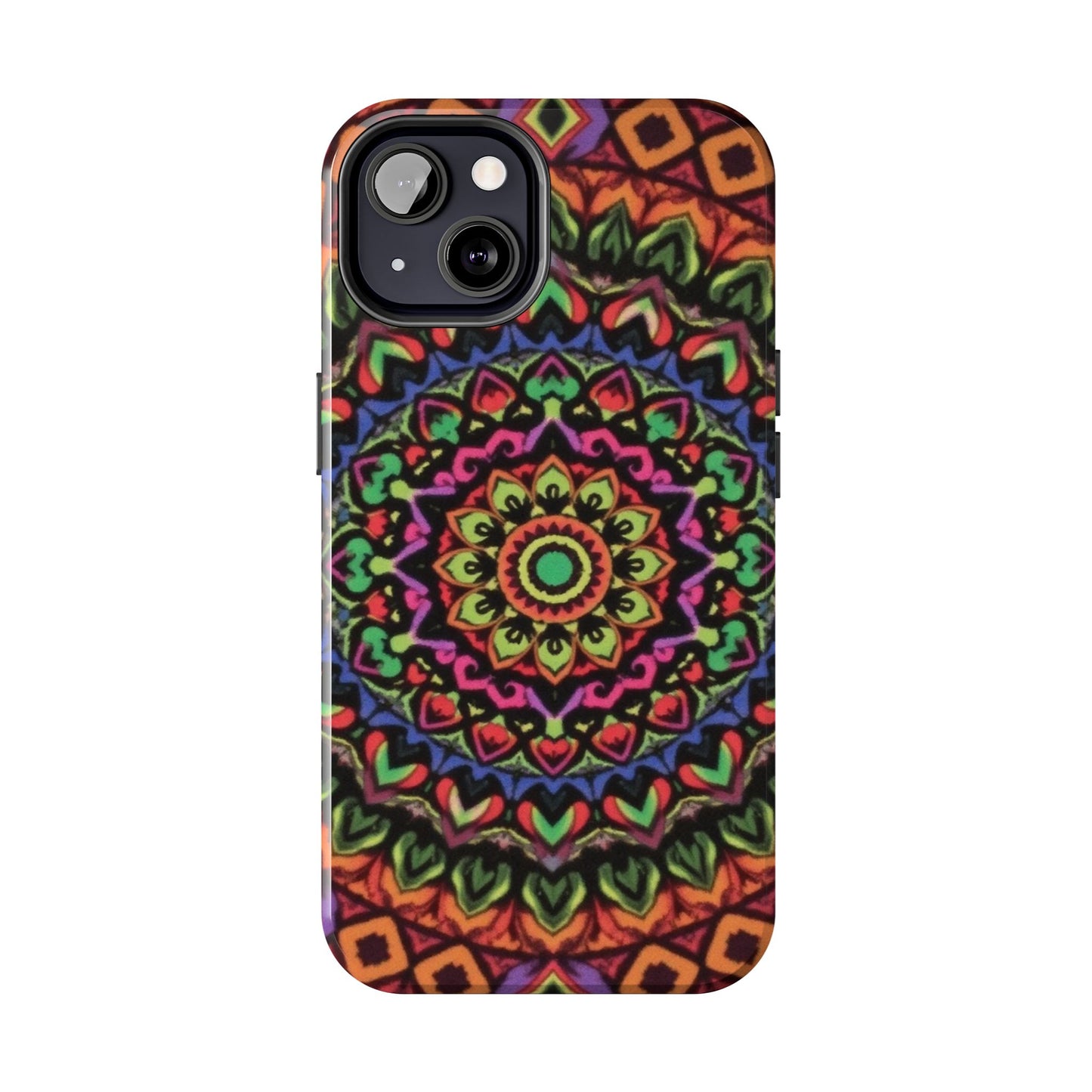Colorful Mandala Tough Phone Case - Vibrant Designs for Trendy Protection - for iPhone