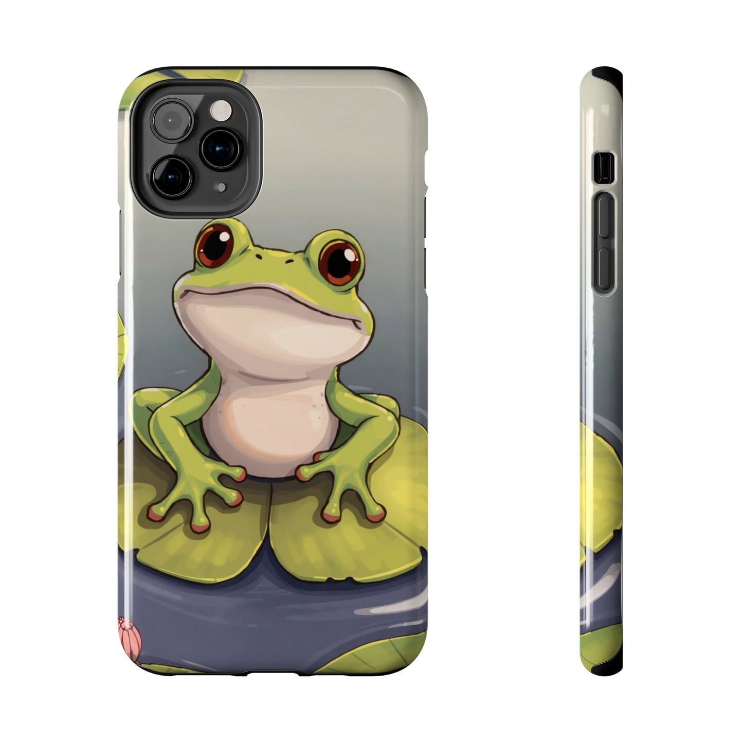 Cute Frog Tough Phone Case - Durable Protection with Nature Vibe