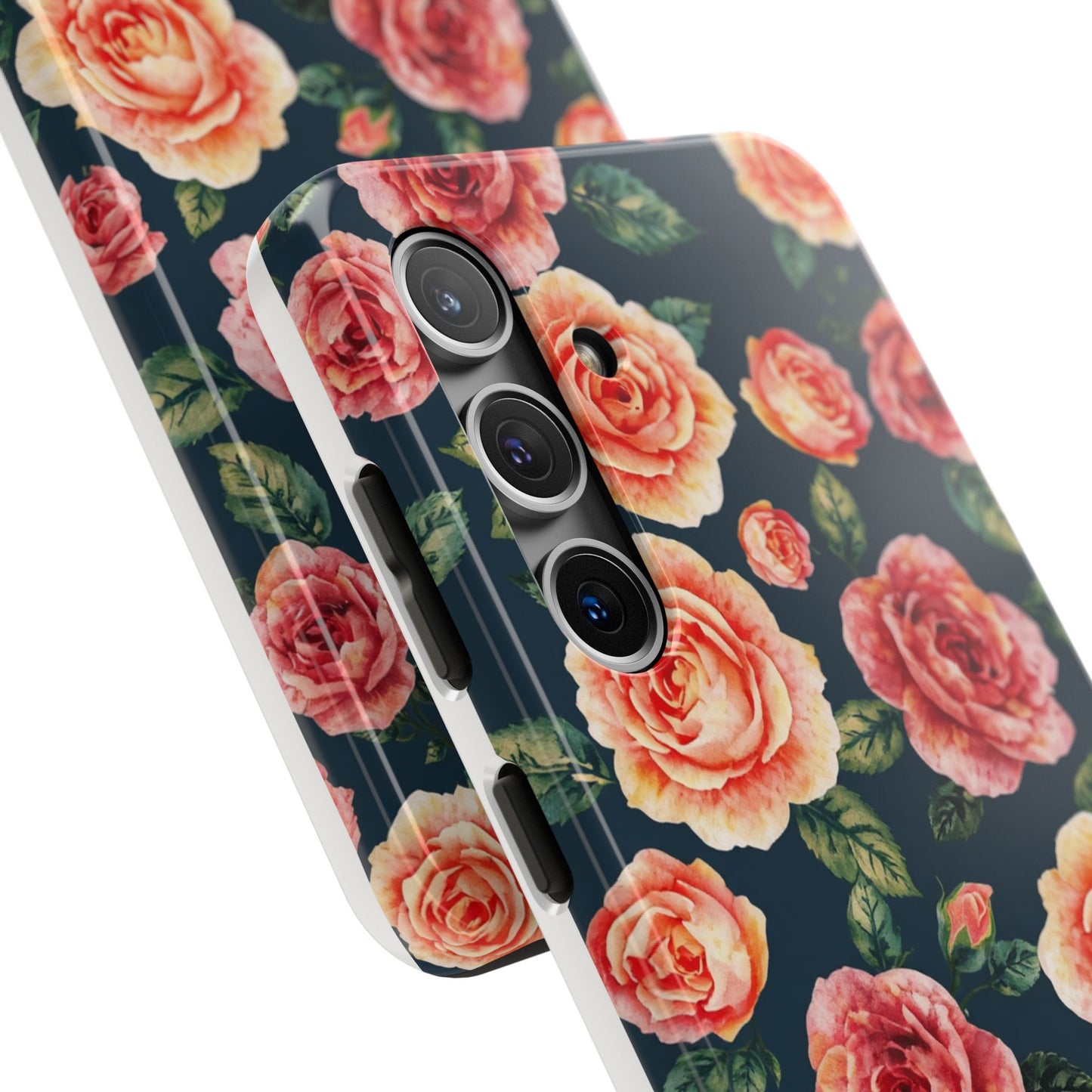 Floral Tough Phone Cases - Durable & Stylish New Age Rose Design - for iPhone