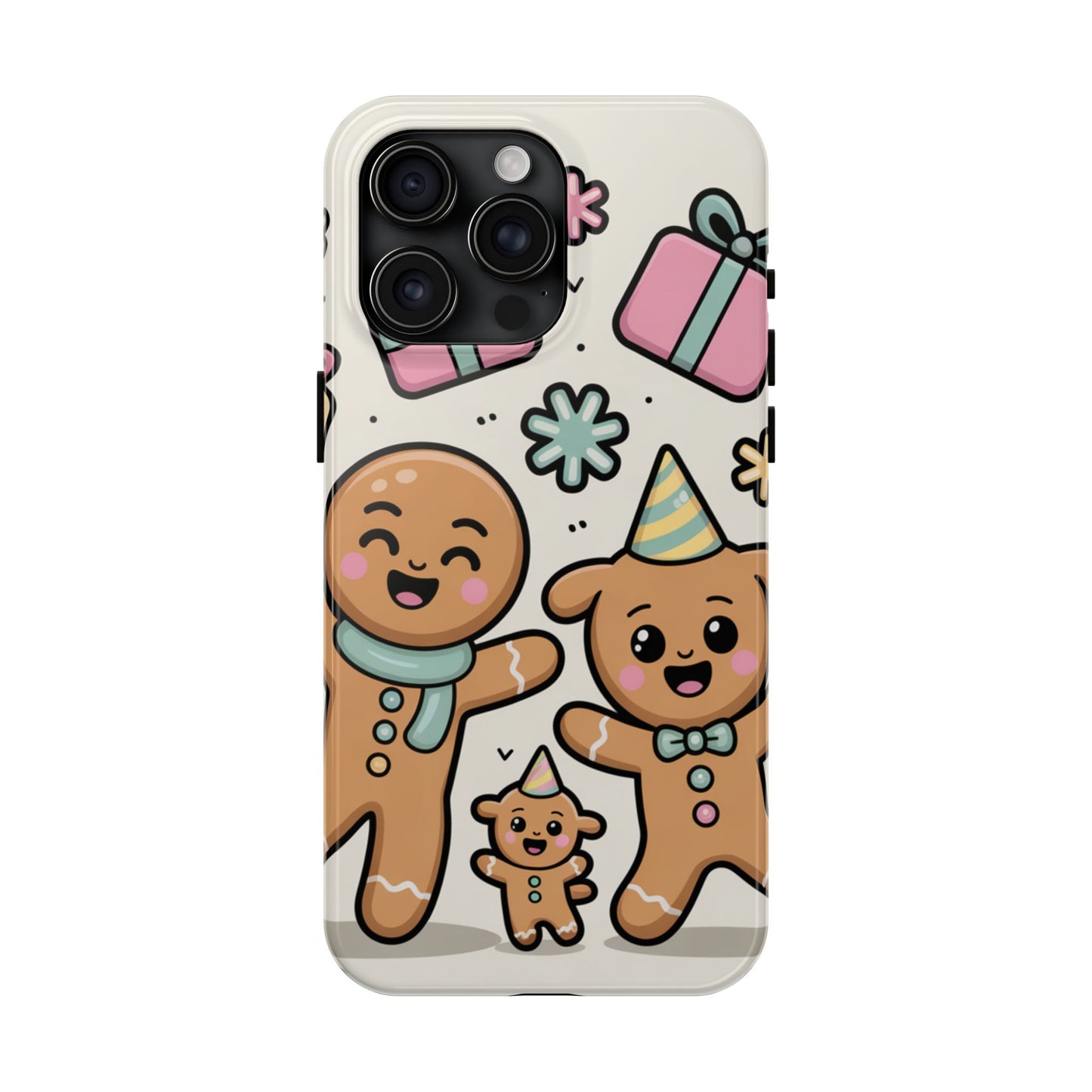 Gingerbread Family Dancing Holiday Phone Case
