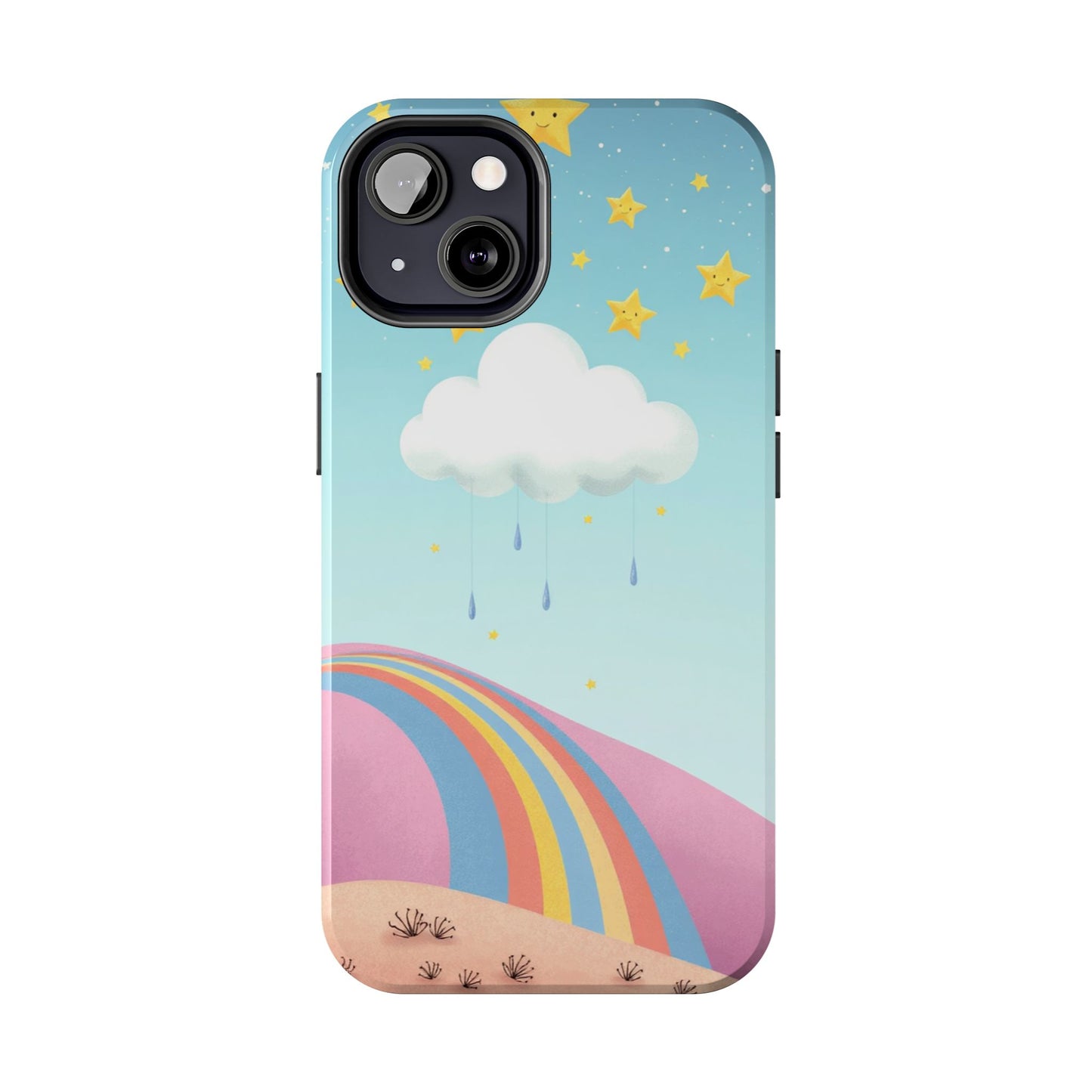 Colorful Rainbow Phone Case - Durable Tough Design for Adventurers