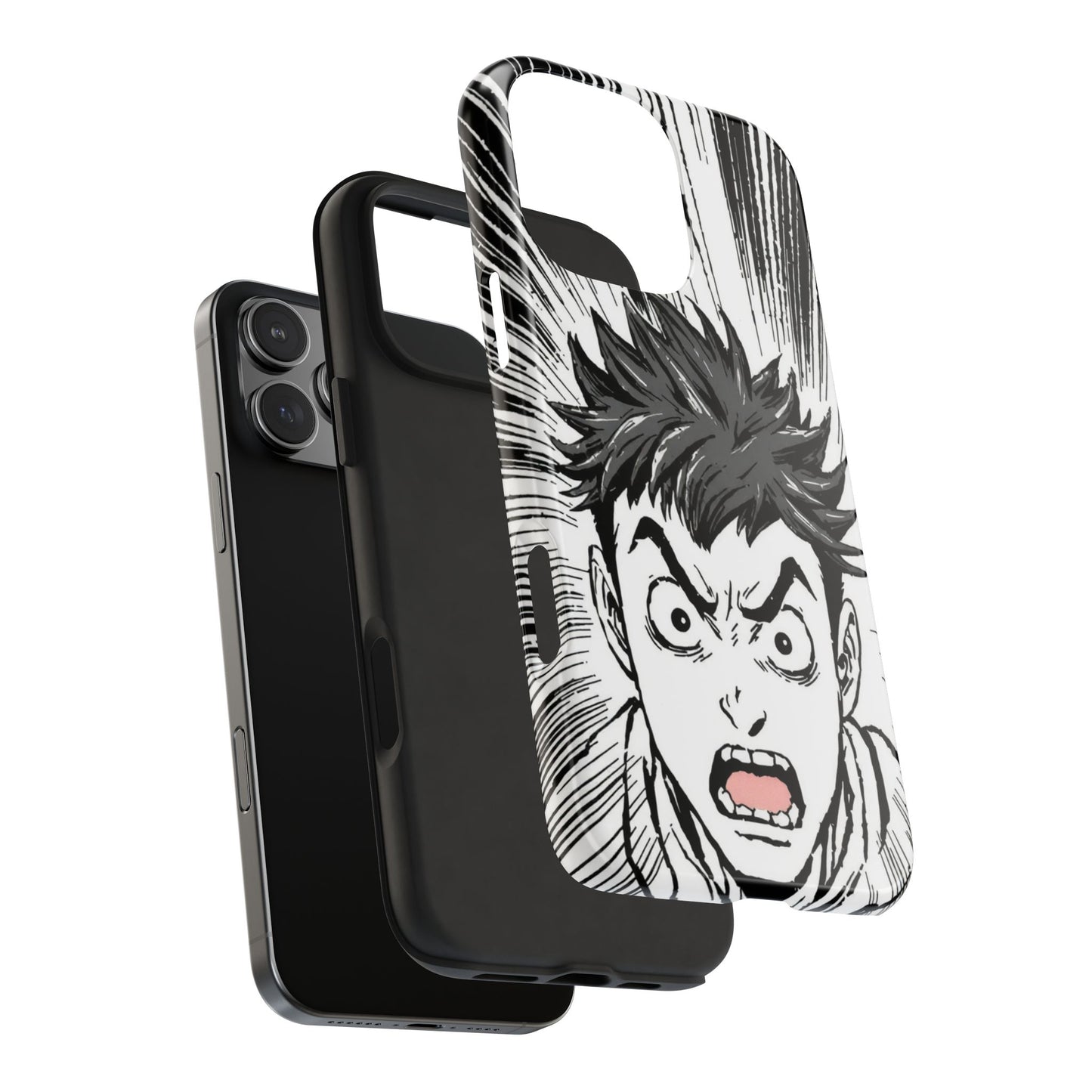 Intense Graphic Phone Case - Tough Design for Anime Fans
