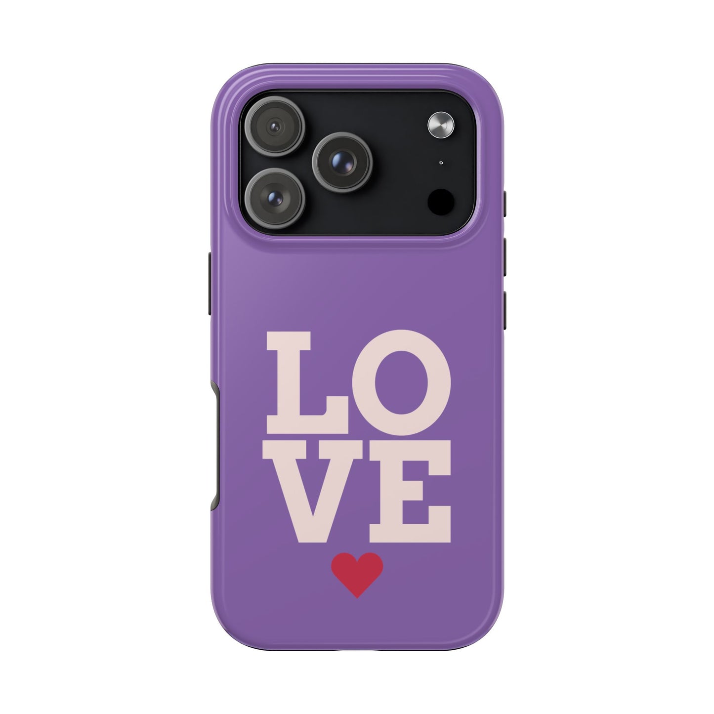 Purple Love Phone Case - Durable & Stylish Tough Case - for iPhone