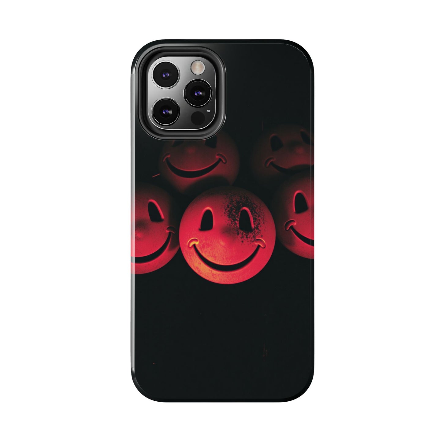 Smiley Face Tough Phone Case - Durable Protection with Fun Design
