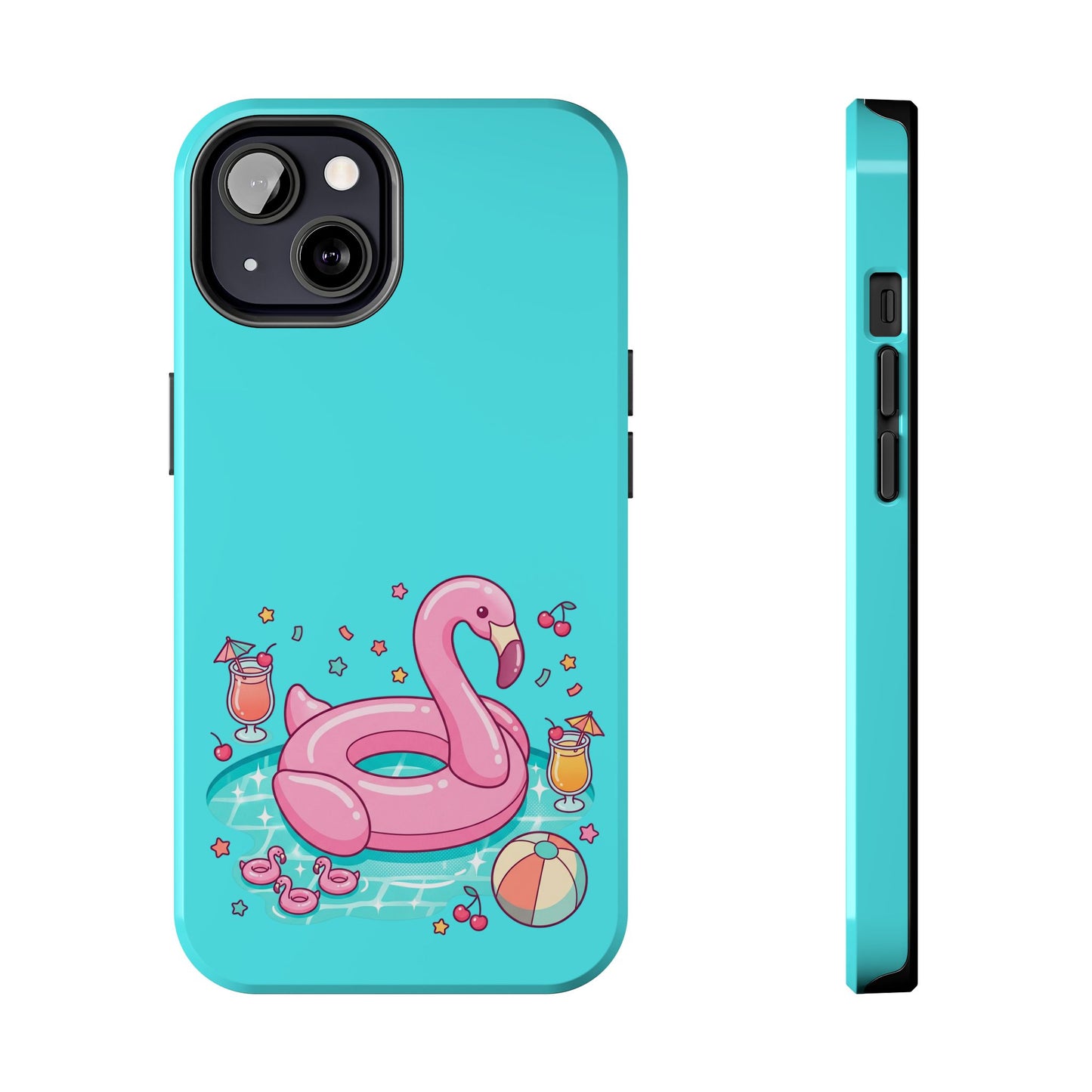 Flamingo Pool Party iPhone Case