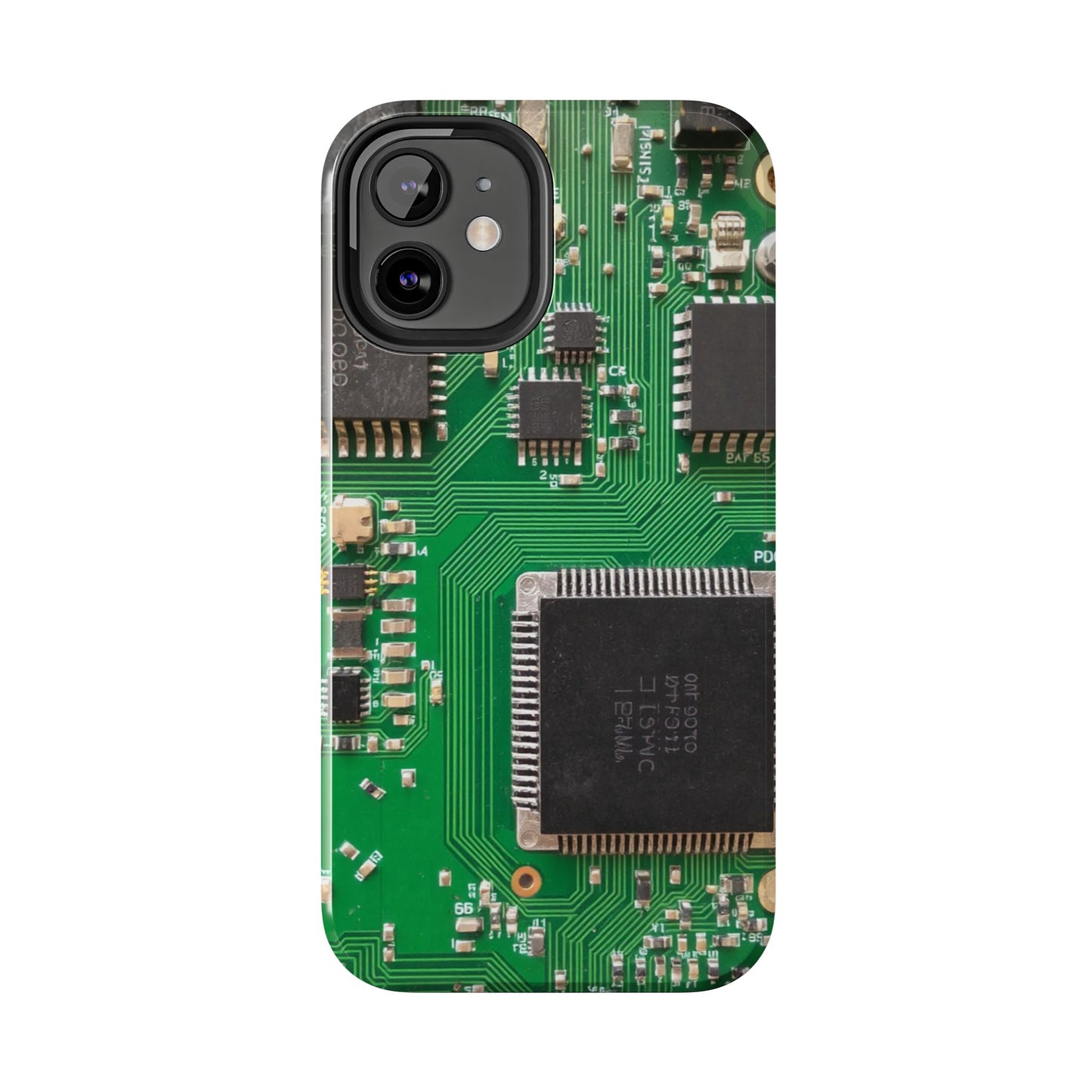 Circuit Board Tough Phone Case - Durable Tech Design