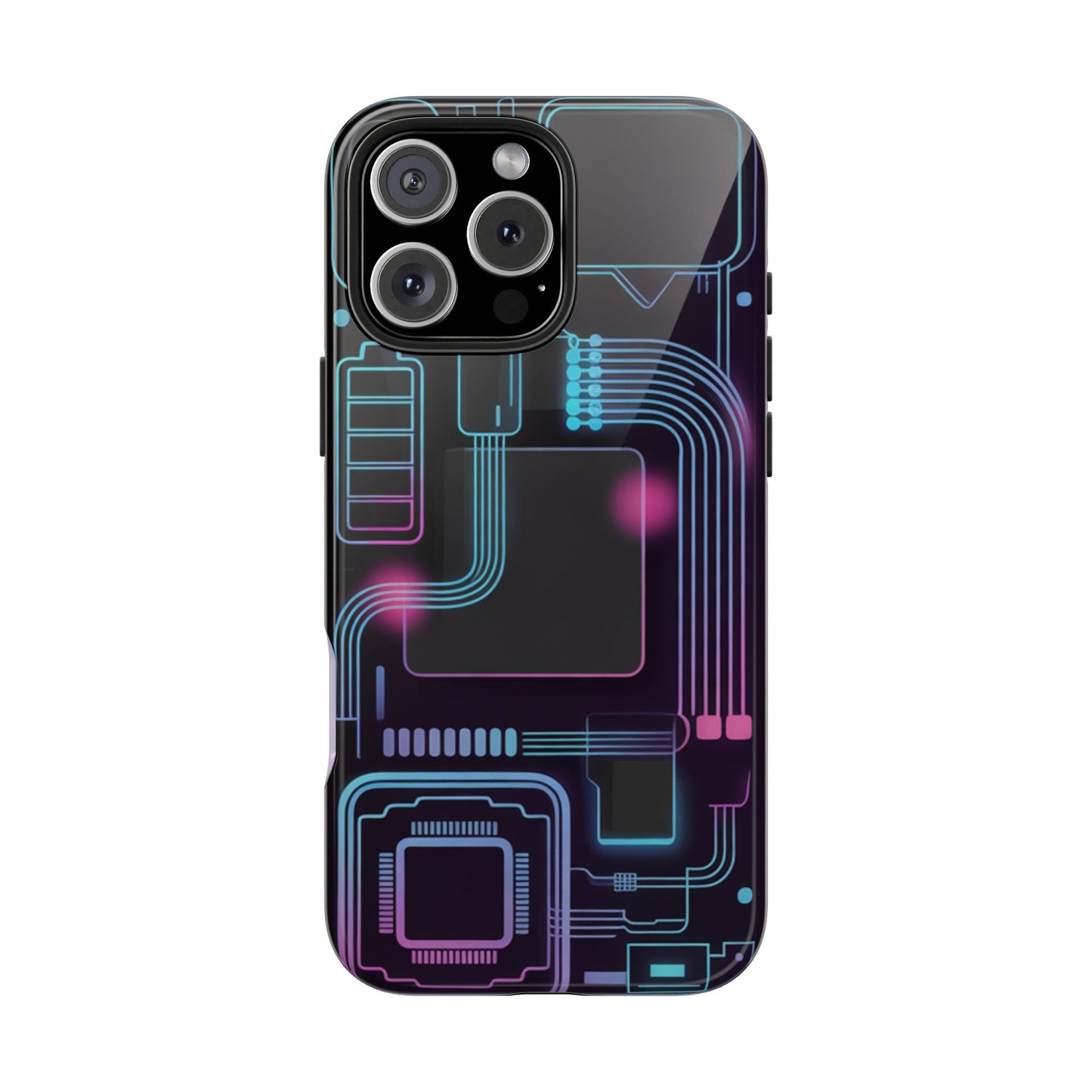 Cyberpunk Circuits Tough Phone Case