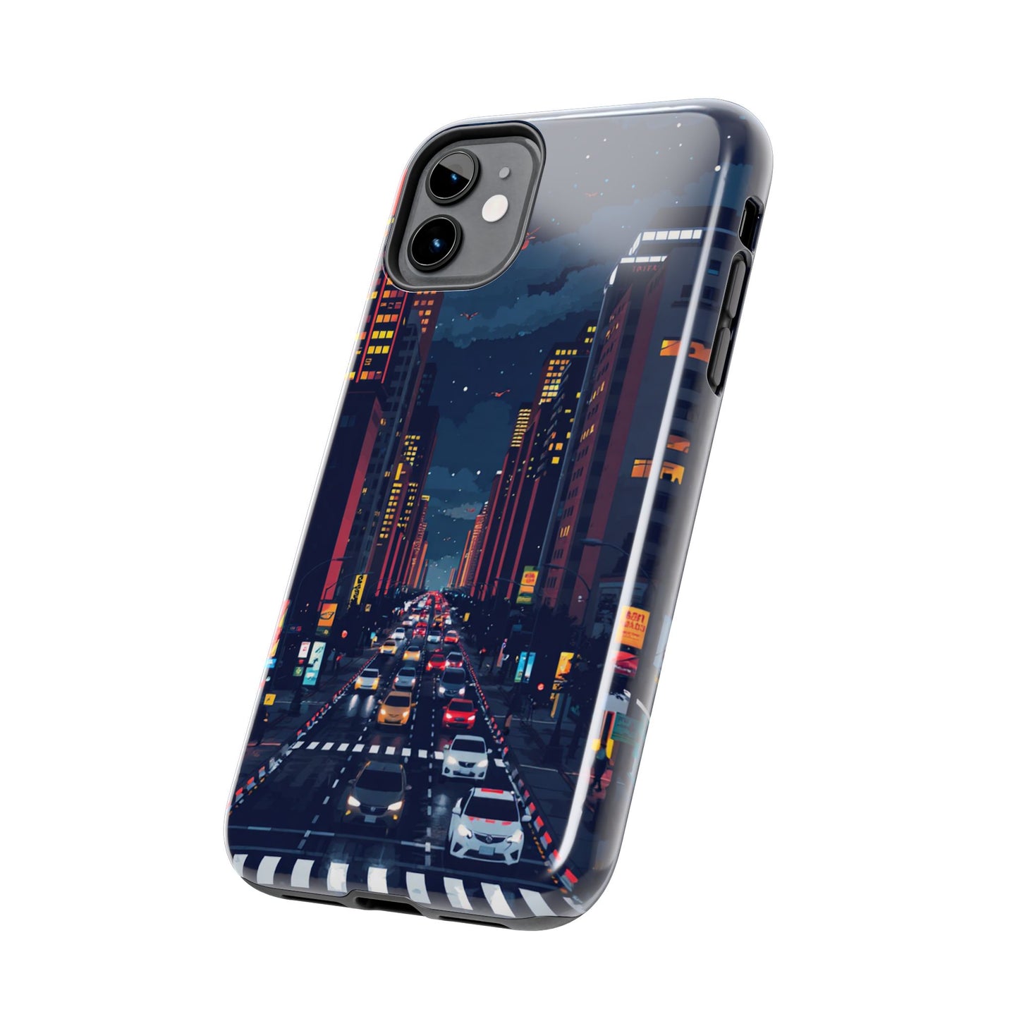 Urban Nightlife Tough Phone Case - Durable & Stylish Protection