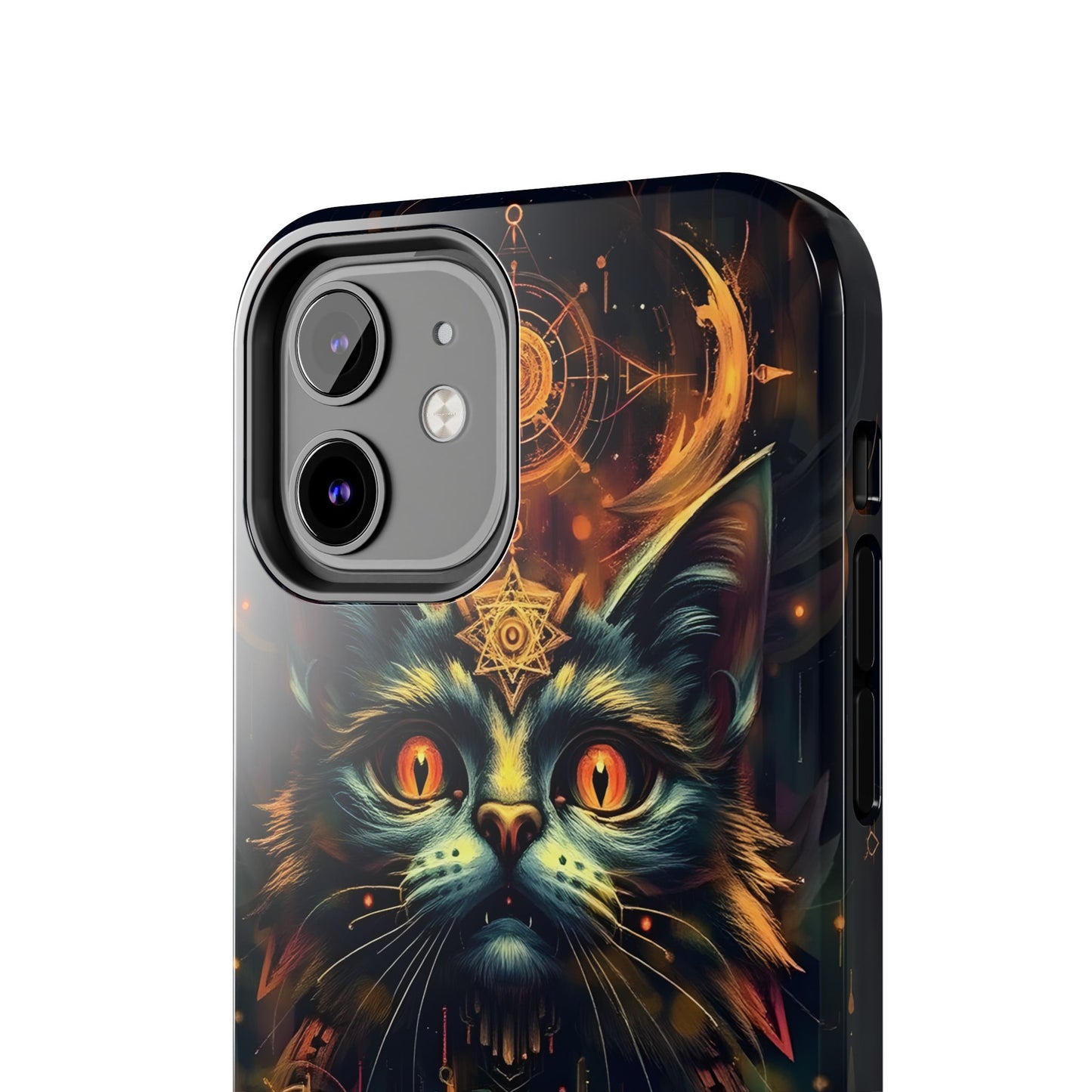 Mystical Cat Queen Tough Phone Case – Unique Protection for Cat Lovers - for iPhone