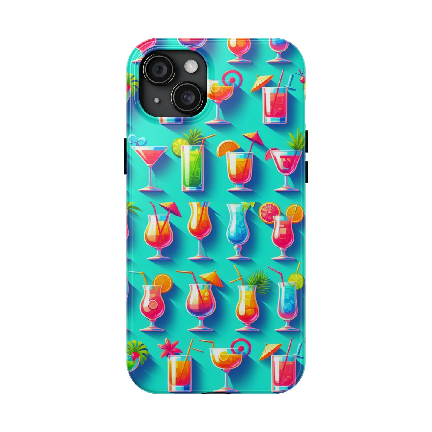 Cocktail Party Phone Case - Fun & Colorful Design for Summer Vibes - for iPhone