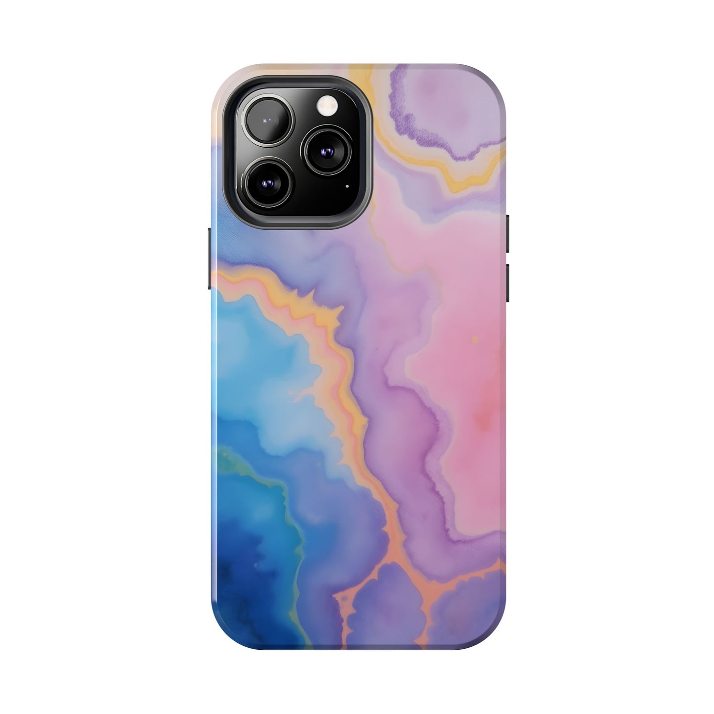 Watercolor Abstract Colors Tough Phone Case - Protective Cover for iPhone