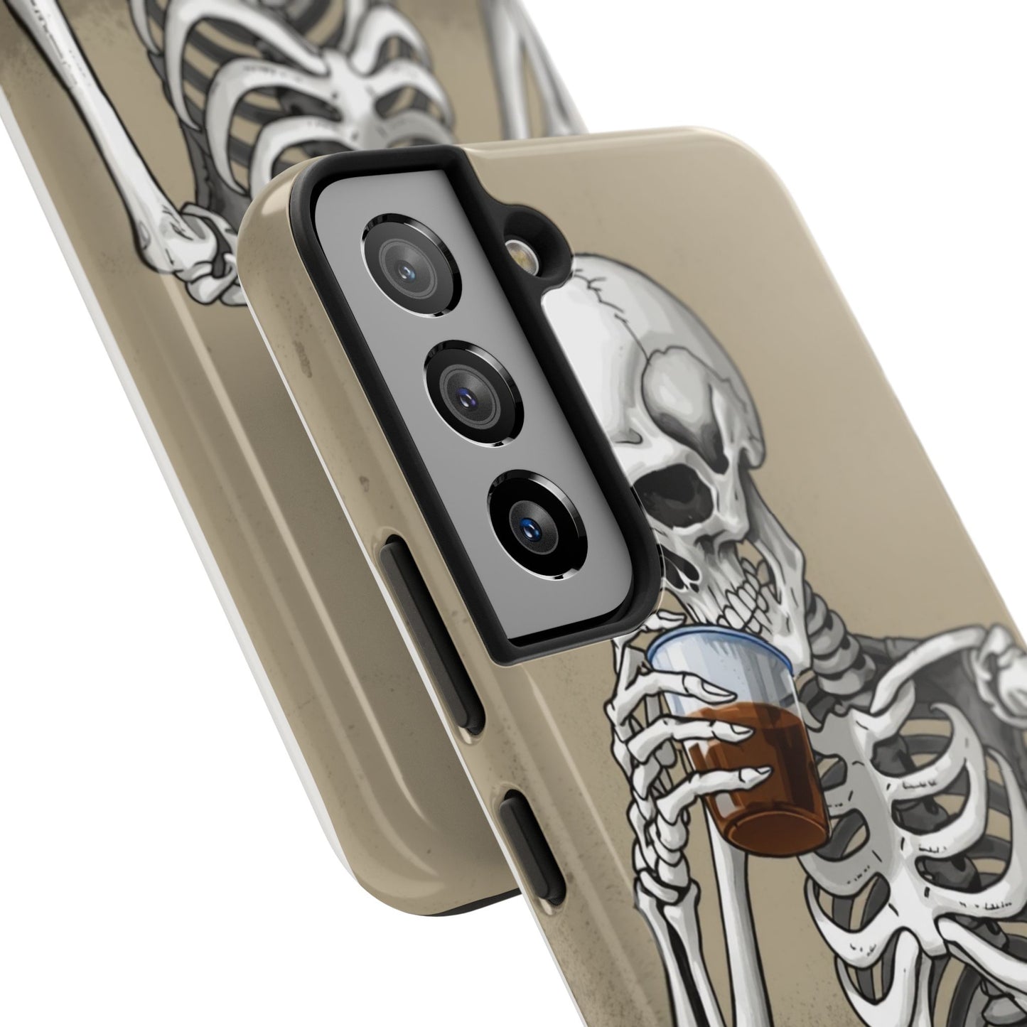 Funny Skeleton Phone Case - 'Same Soul, Different Day' Tough Cover