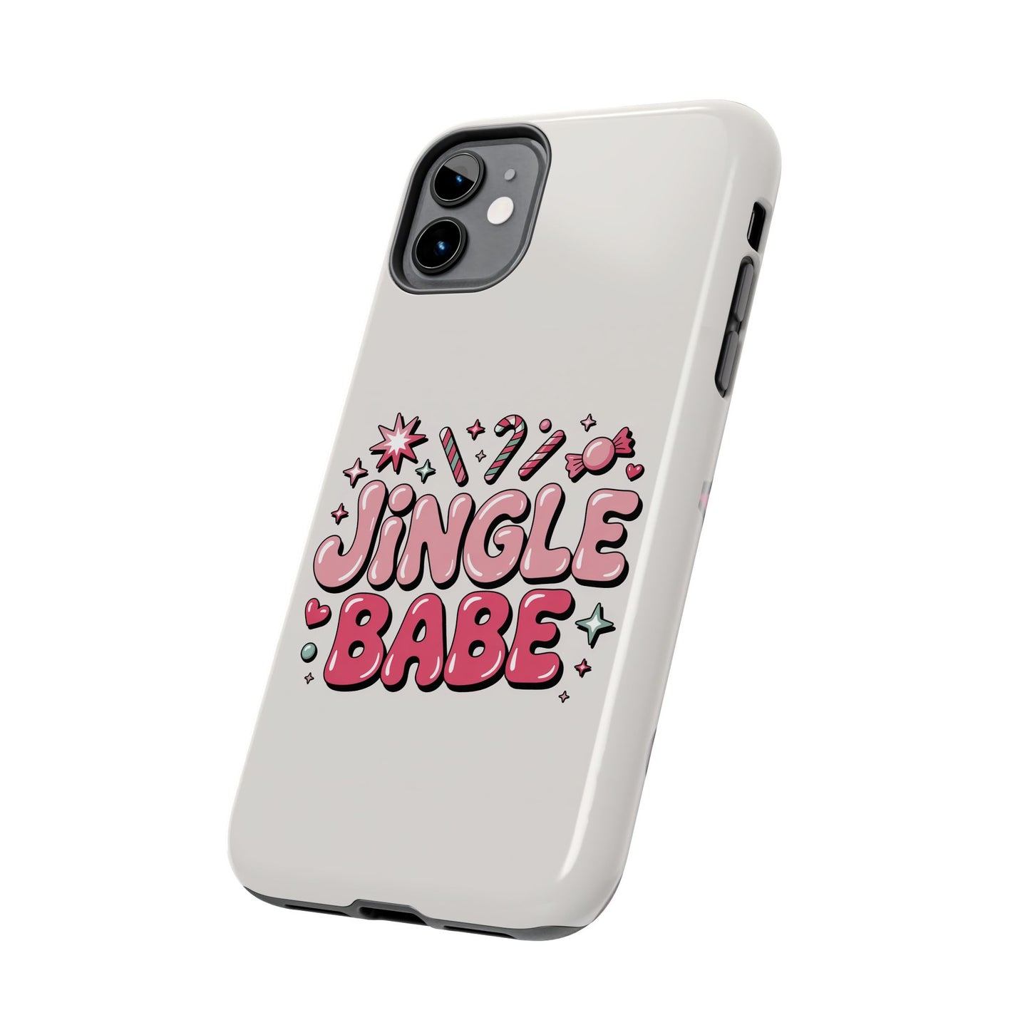 Jingle Babe Tough Phone Case - Festive Holiday Protection for Your iPhone