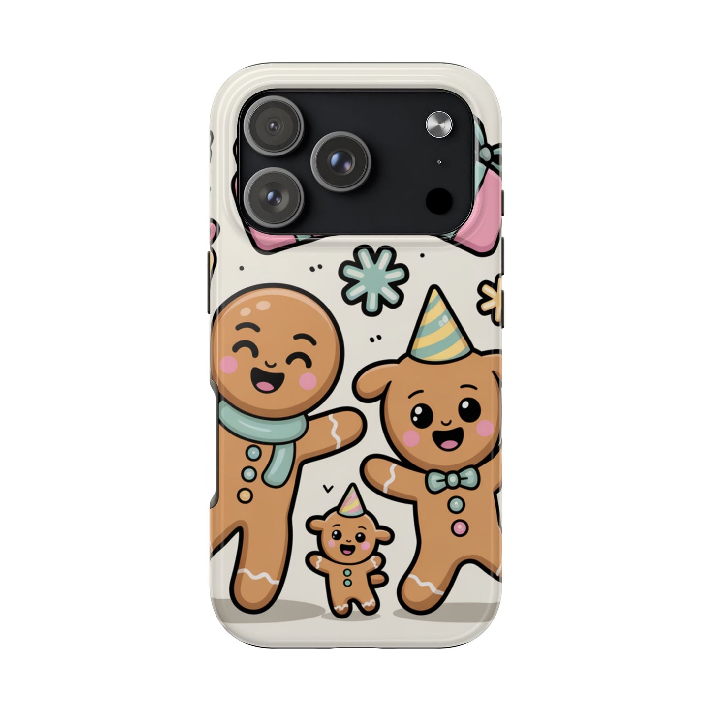 Gingerbread Family Dancing Holiday Phone Case