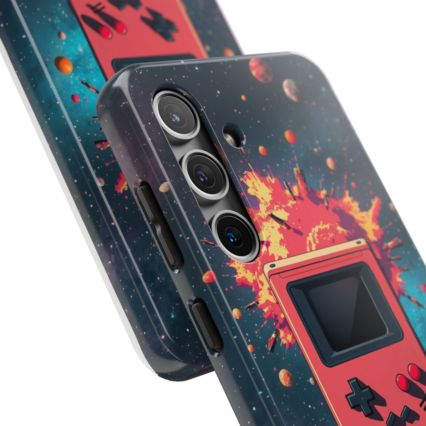 Retro Gaming Tough Phone Case - Space Adventure Design