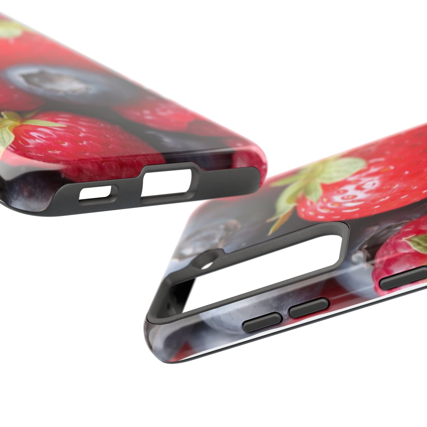 Fruit-Themed Tough Phone Case - Berry Burst Design