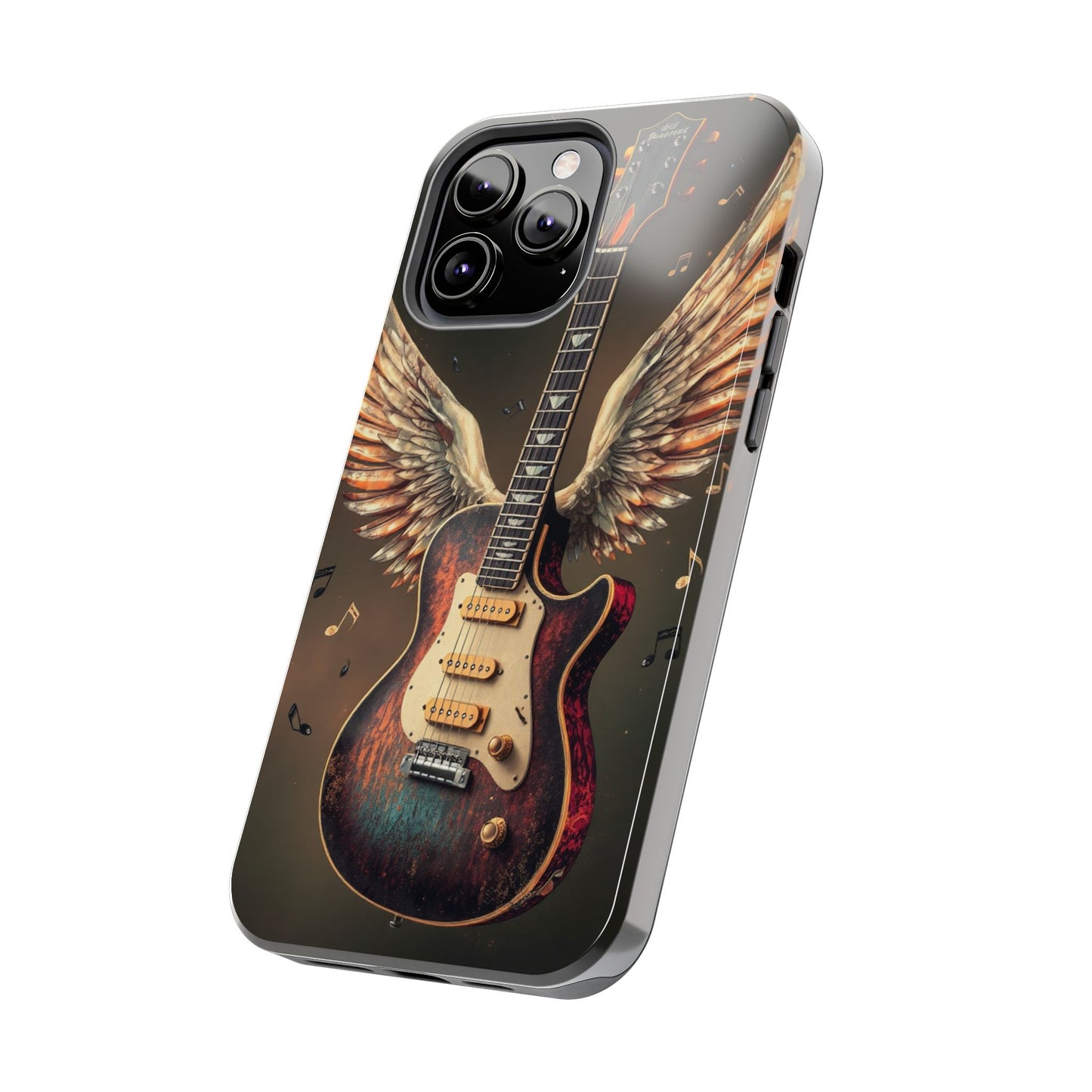 Inspirational Guitar Wing Phone Case - Tough Protection for Music Lovers