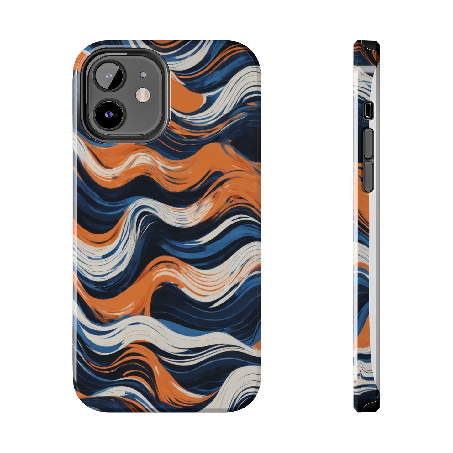 Wave Pattern Tough Phone Case - Stylish and Durable for Modern Lifestyle - for iPhone