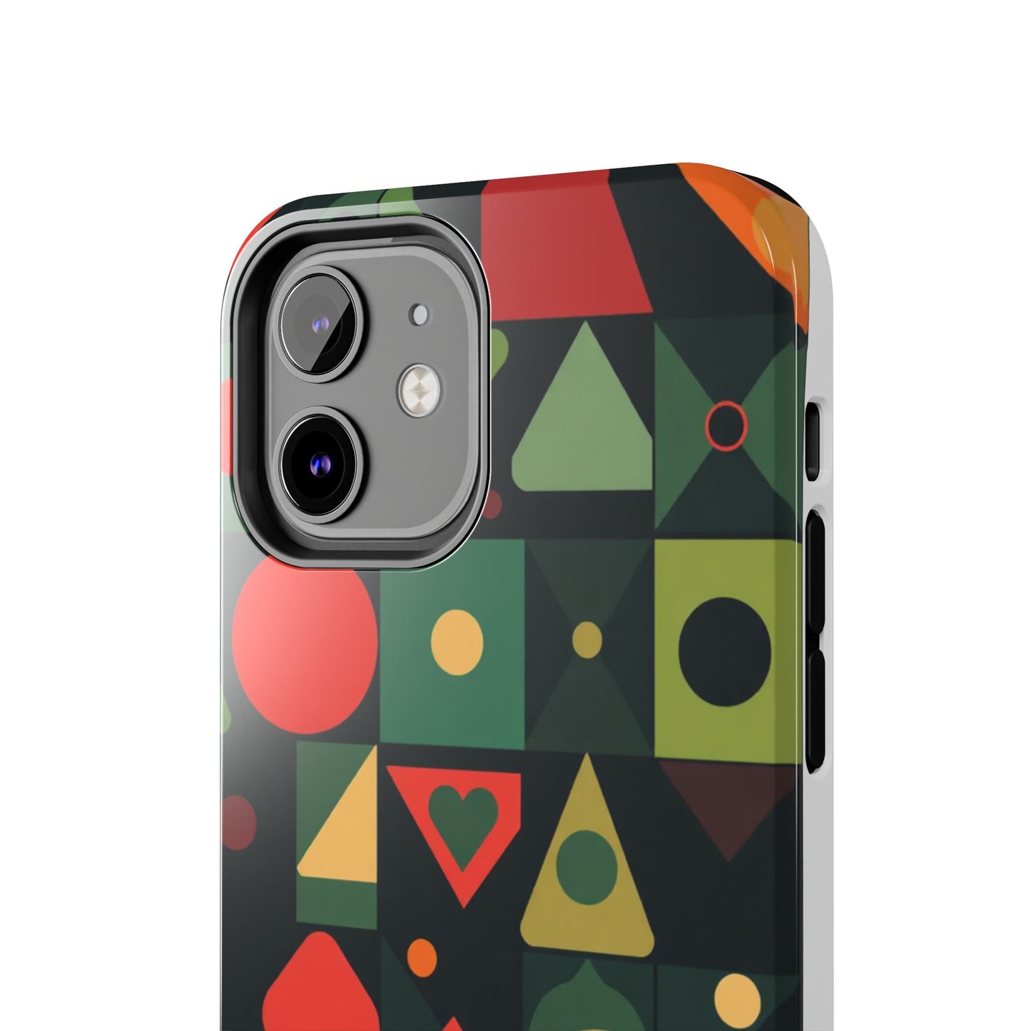 Vibrant Geometric Tough Phone Cases – Stylish Protection for Trendsetters - for iPhone