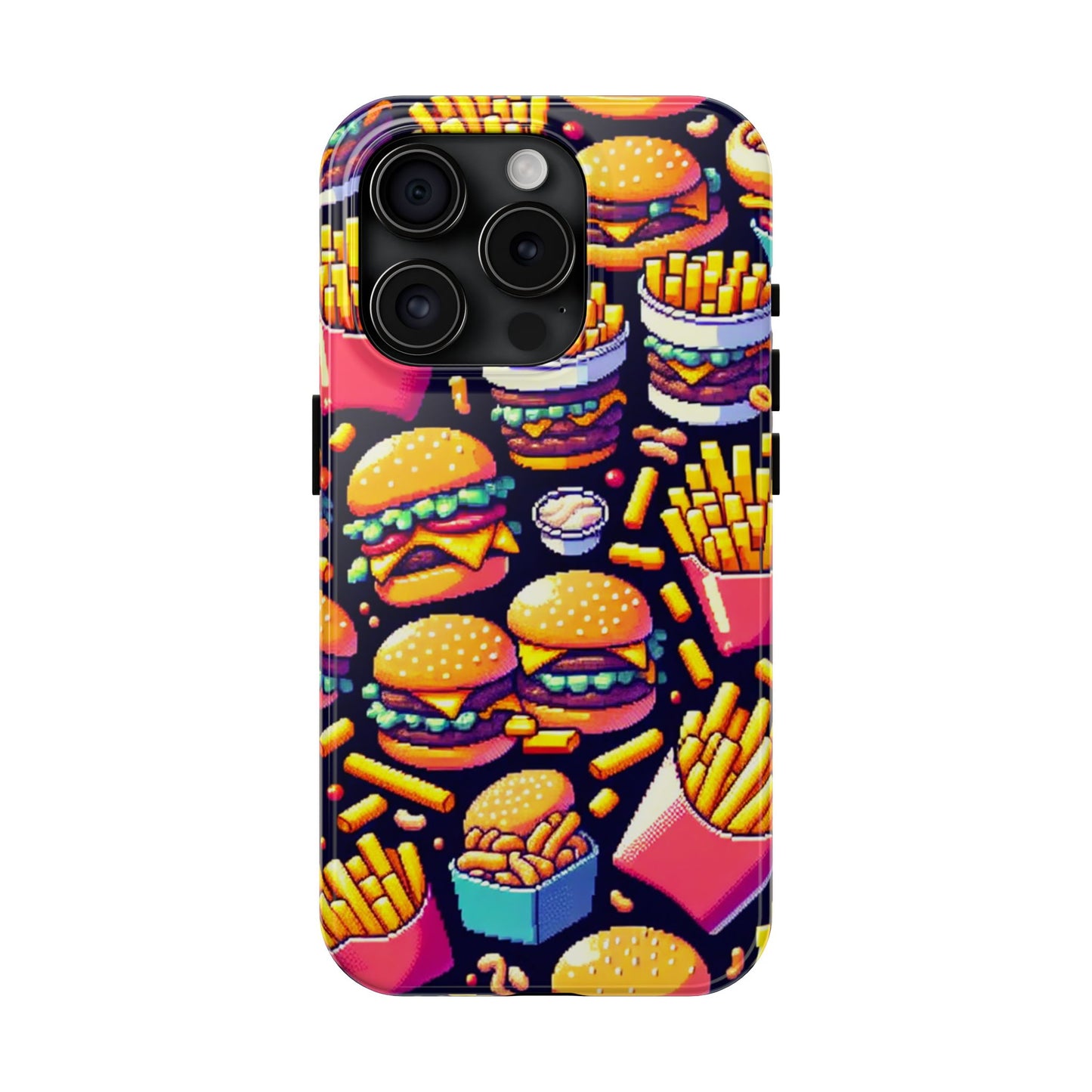 Retro Fast Food Phone Case - Tough and Durable - for iPhone