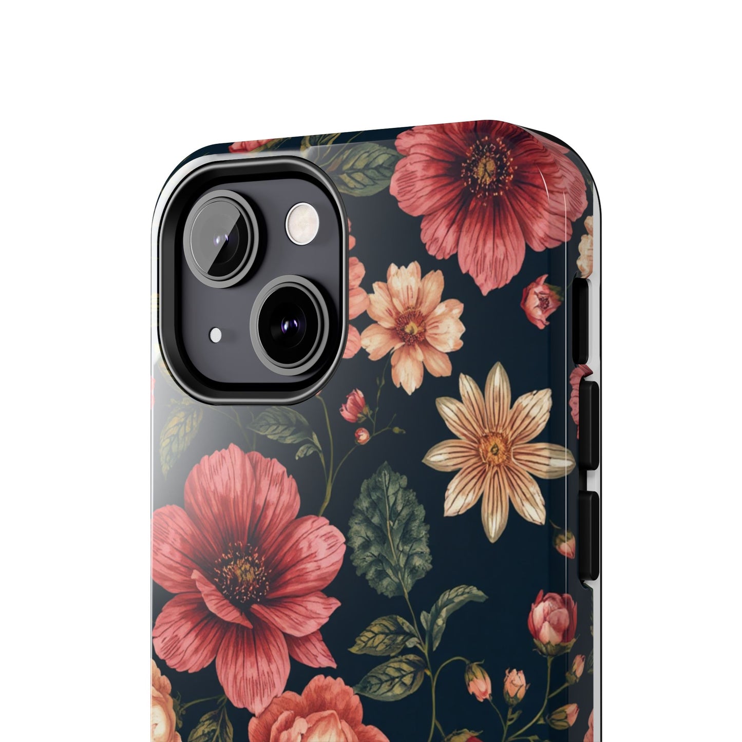 Spring Power! Floral Tough Phone Case - Durable Protection with Elegant Flower Design - for iPhone