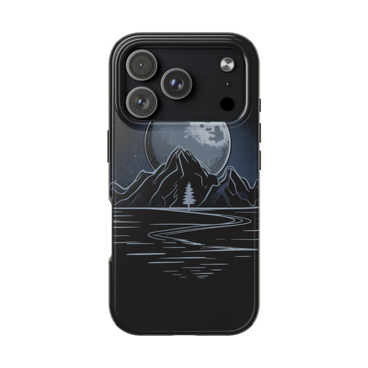 Moonlit Mountain Tough Phone Case Dark Fantasy